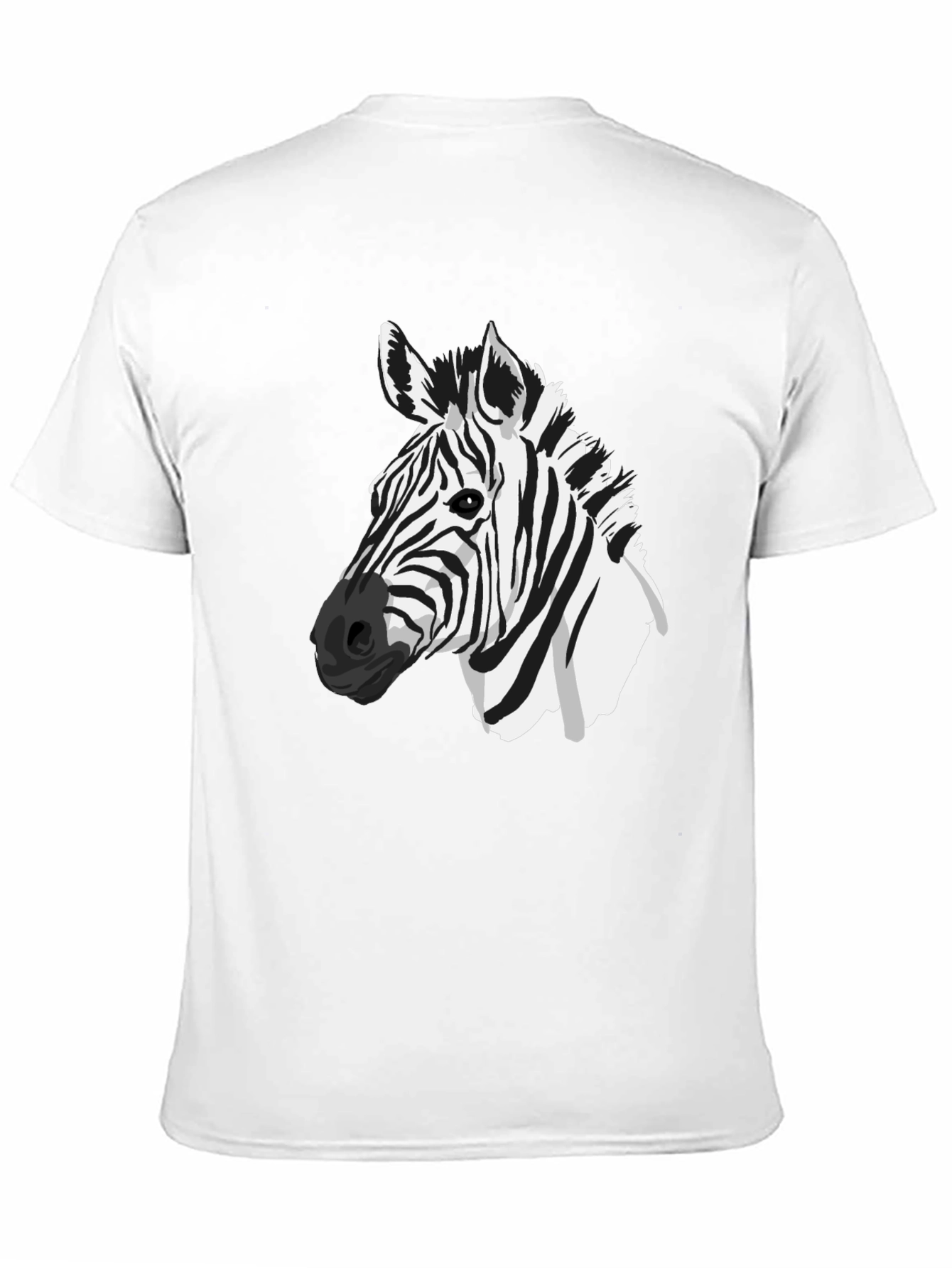 Black Zebra Graphic Tee - Black Casual T-Shirt view 11