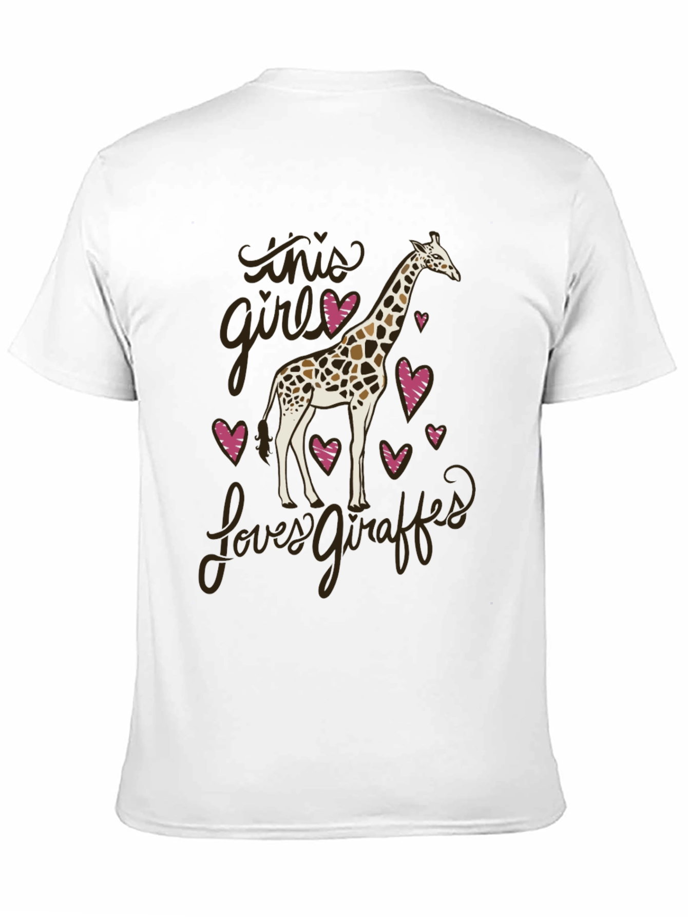 Black Giraffe Lover Graphic Tee - Soft Cotton Unisex T-Shirt view 11