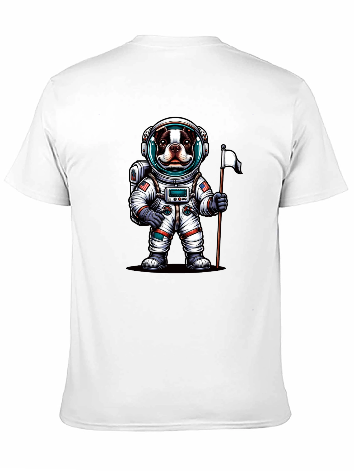 Black Dog Astronaut Graphic Tee - Black Casual T-Shirt view 11