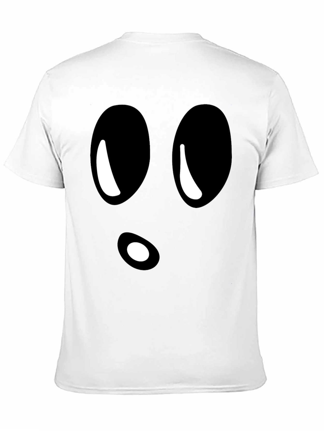 Black Funny Ghost Face Black T-Shirt view 11
