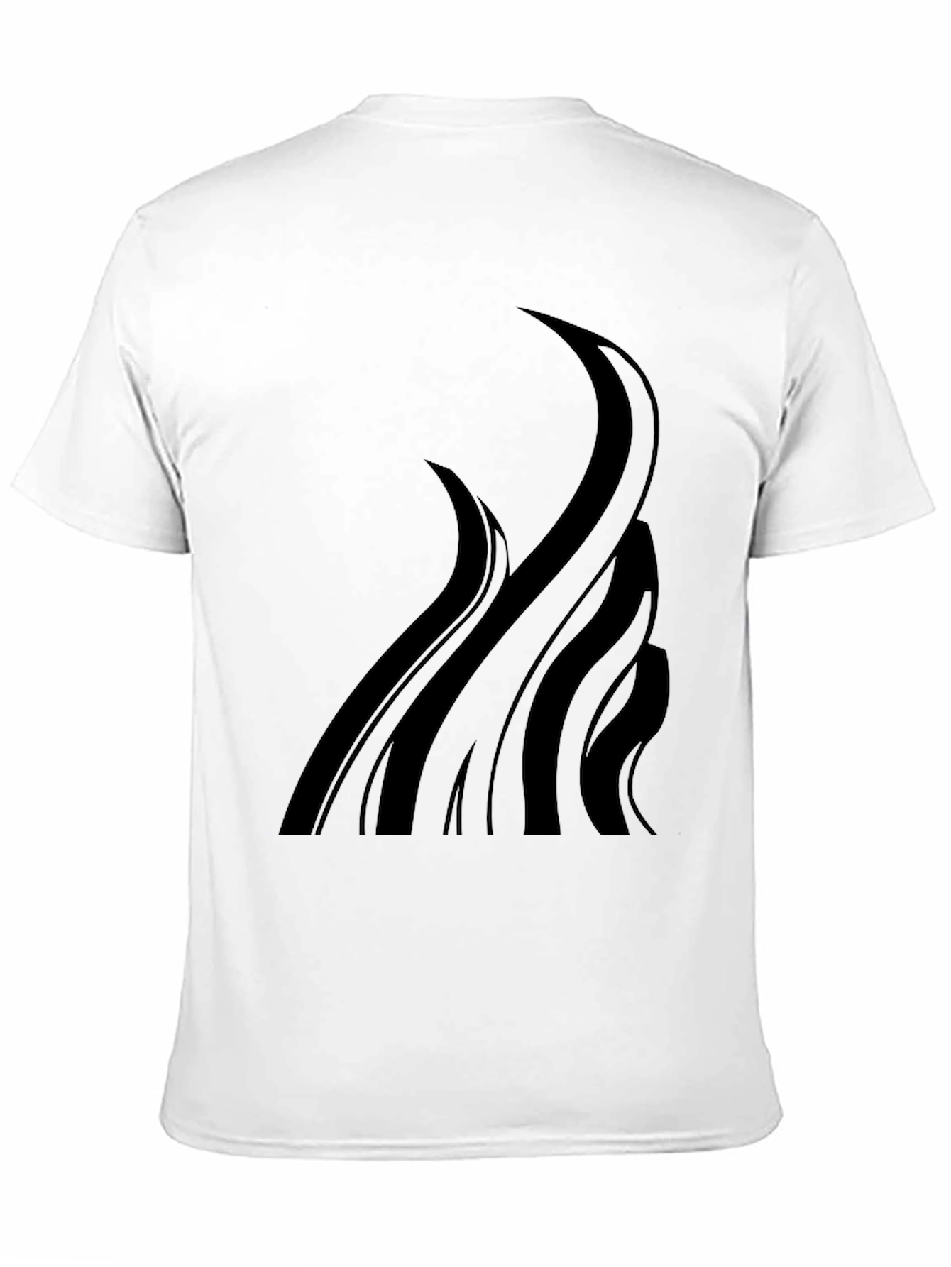 Black Black Graphic Tee - Abstract Tentacle Design view 11