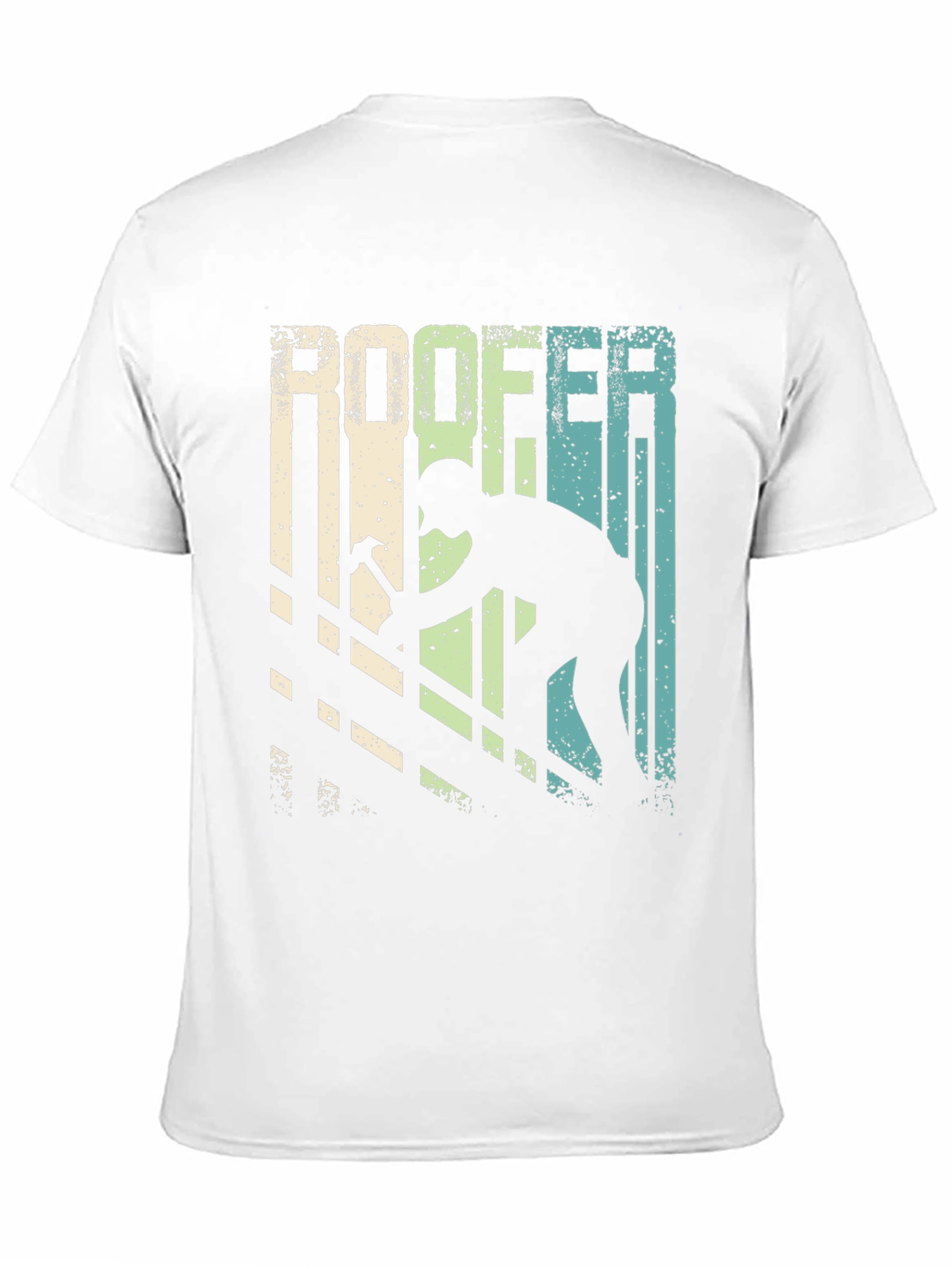 Black Roofer T-Shirt Vintage Design view 11