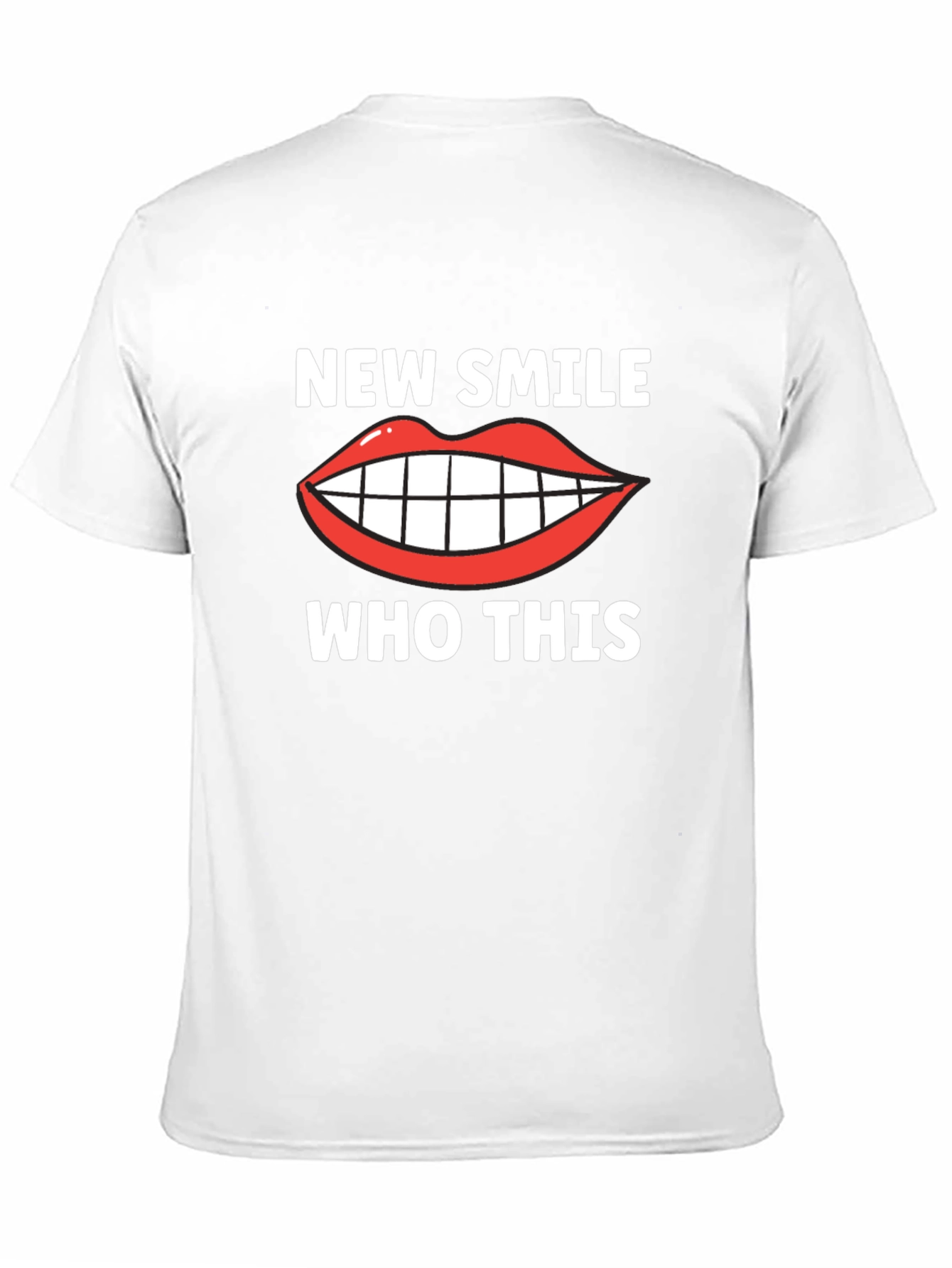 Black New Smile Who Dis Funny Graphic T-Shirt view 11