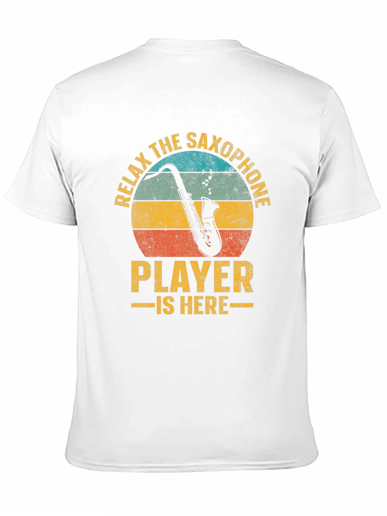 Black Relax The Saxophone Player Is Here Graphic T-Shirt view 11