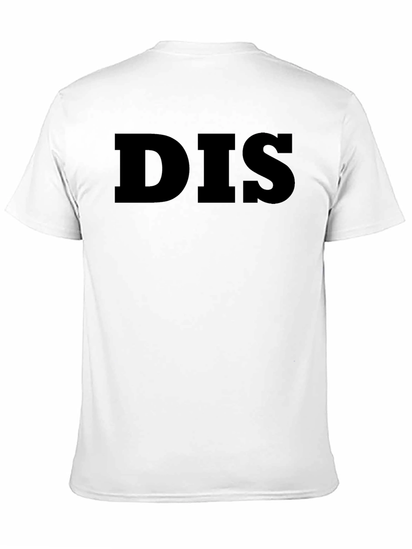 Black DIS T-Shirt - Bold Statement Tee view 11