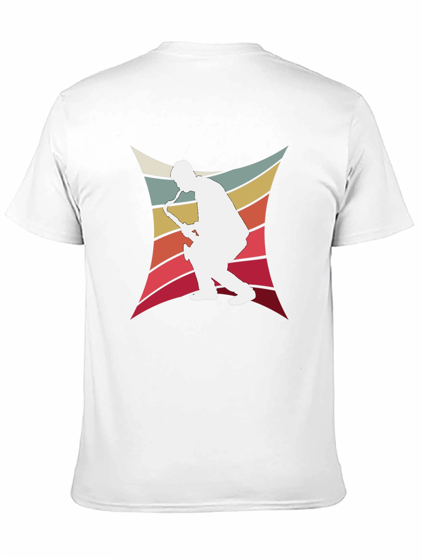 Black Retro Saxophone Player Graphic Tee view 11