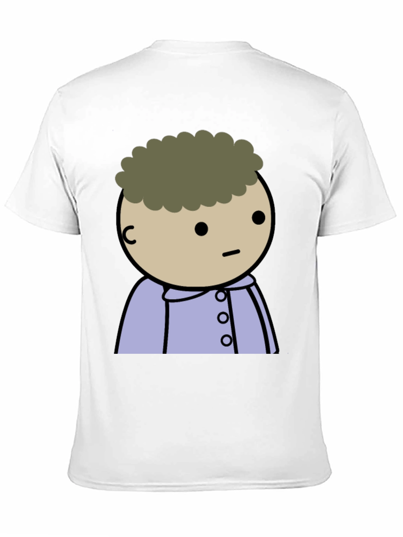 Black Cartoon Character Black T-Shirt view 11