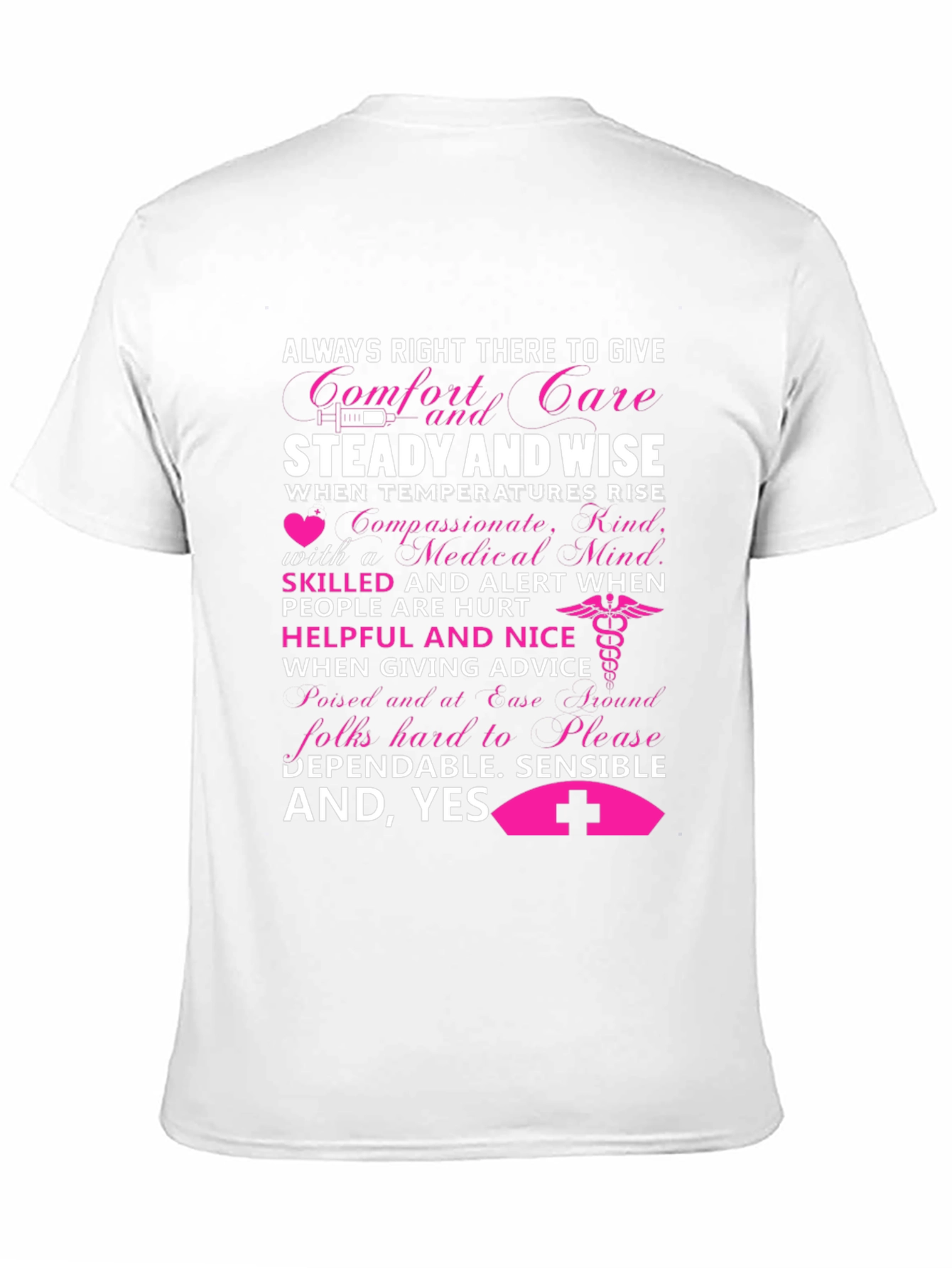 Black Nurse Appreciation Graphic T-Shirt view 11