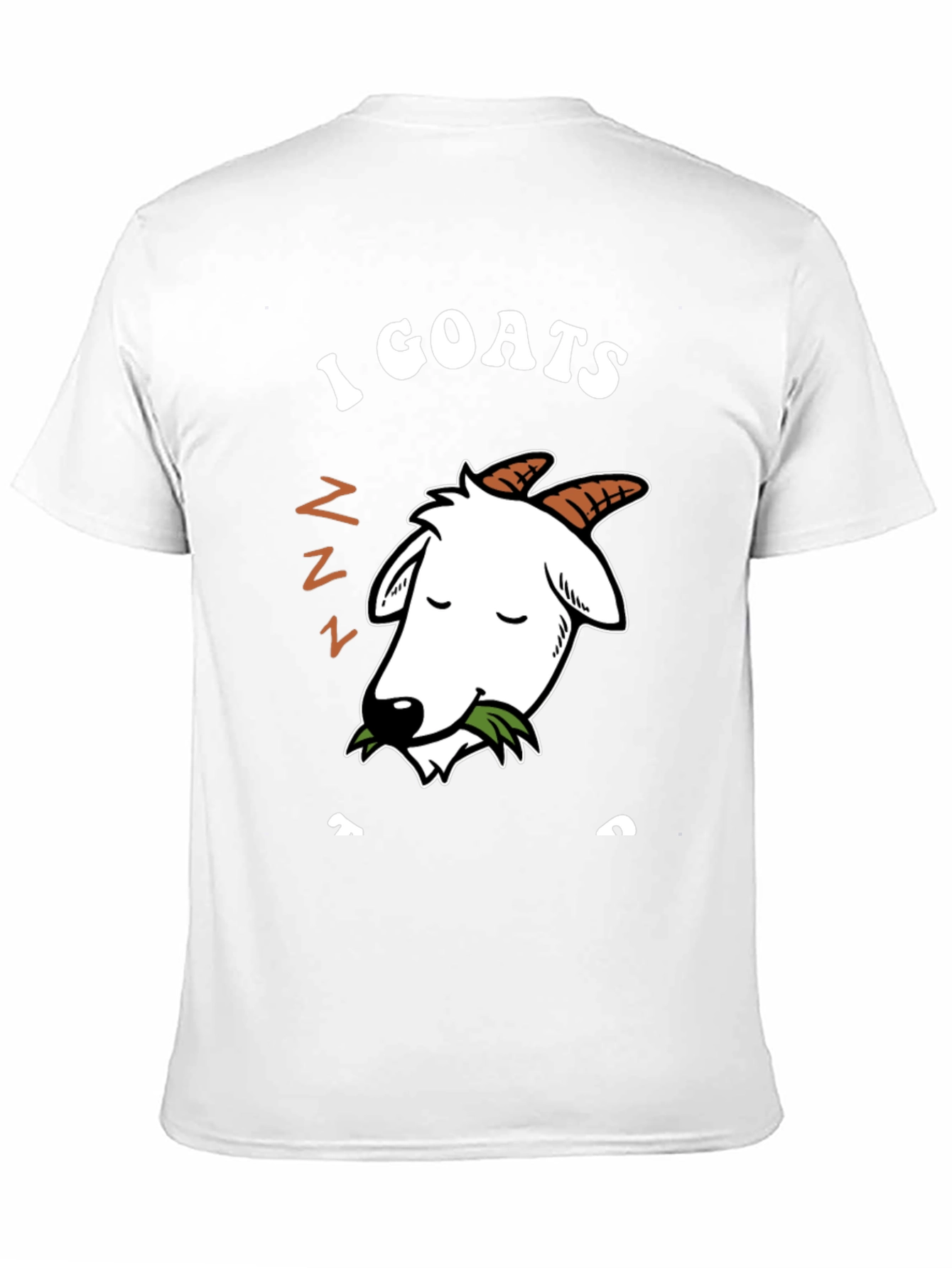 Black I Goats To Sleep Funny Graphic T-Shirt view 11