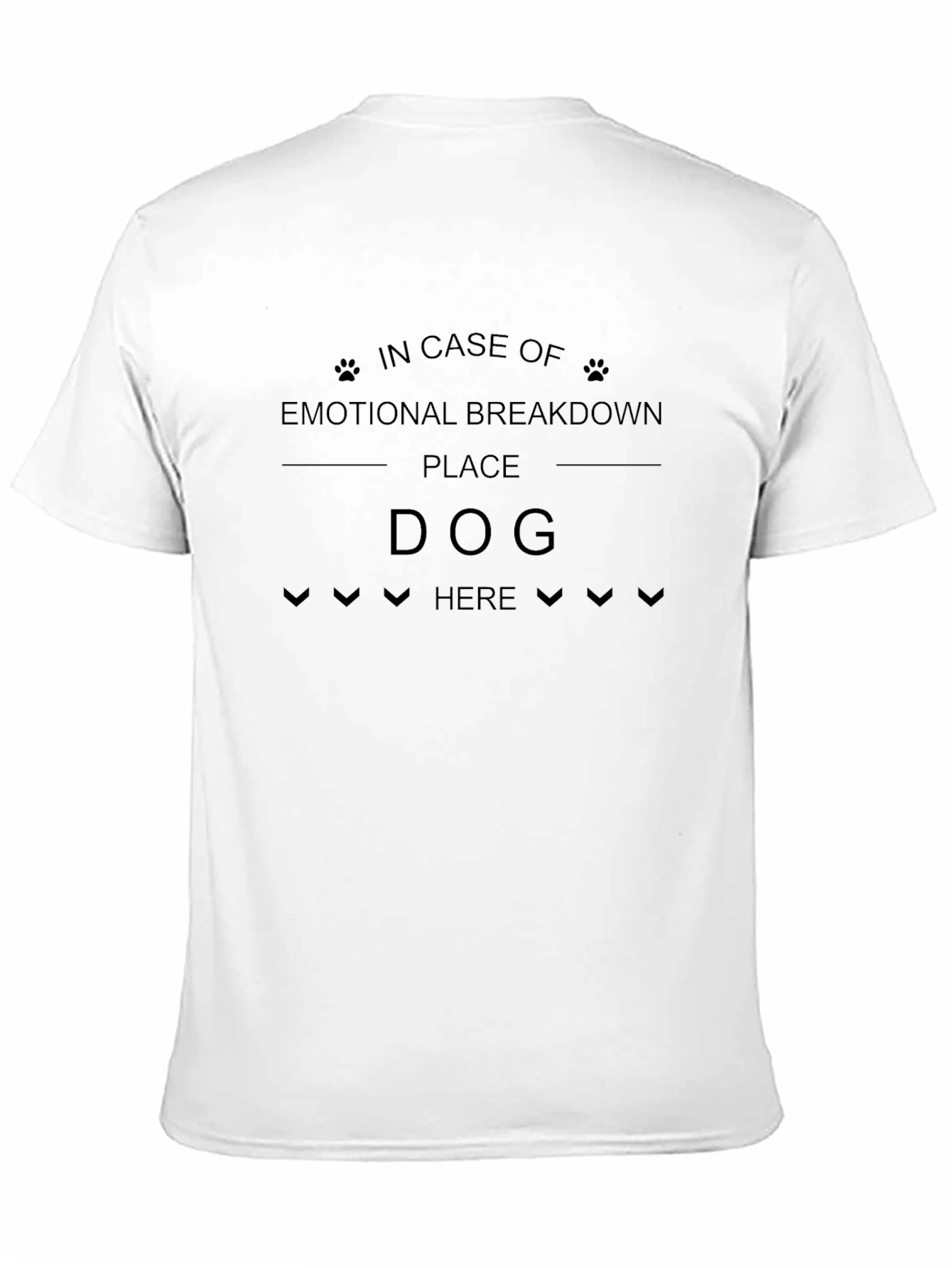Black Emotional Support Dog T-Shirt Funny Graphic Tee view 11