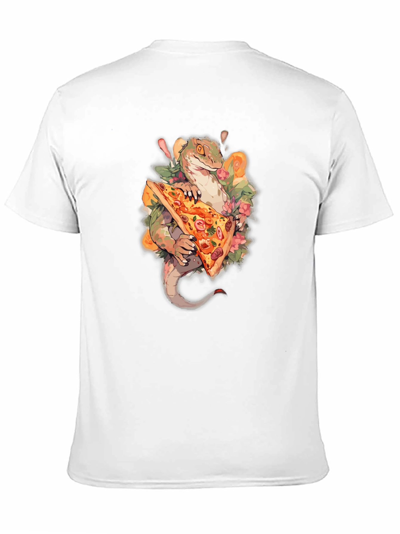 Black Dino Pizza Graphic Tee - Cool Creature Comfort view 11