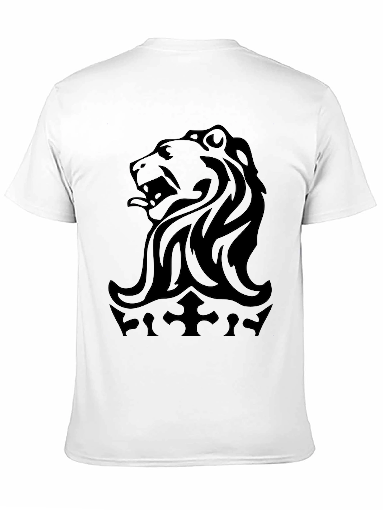 Black Lion Crest Black Graphic Tee view 11