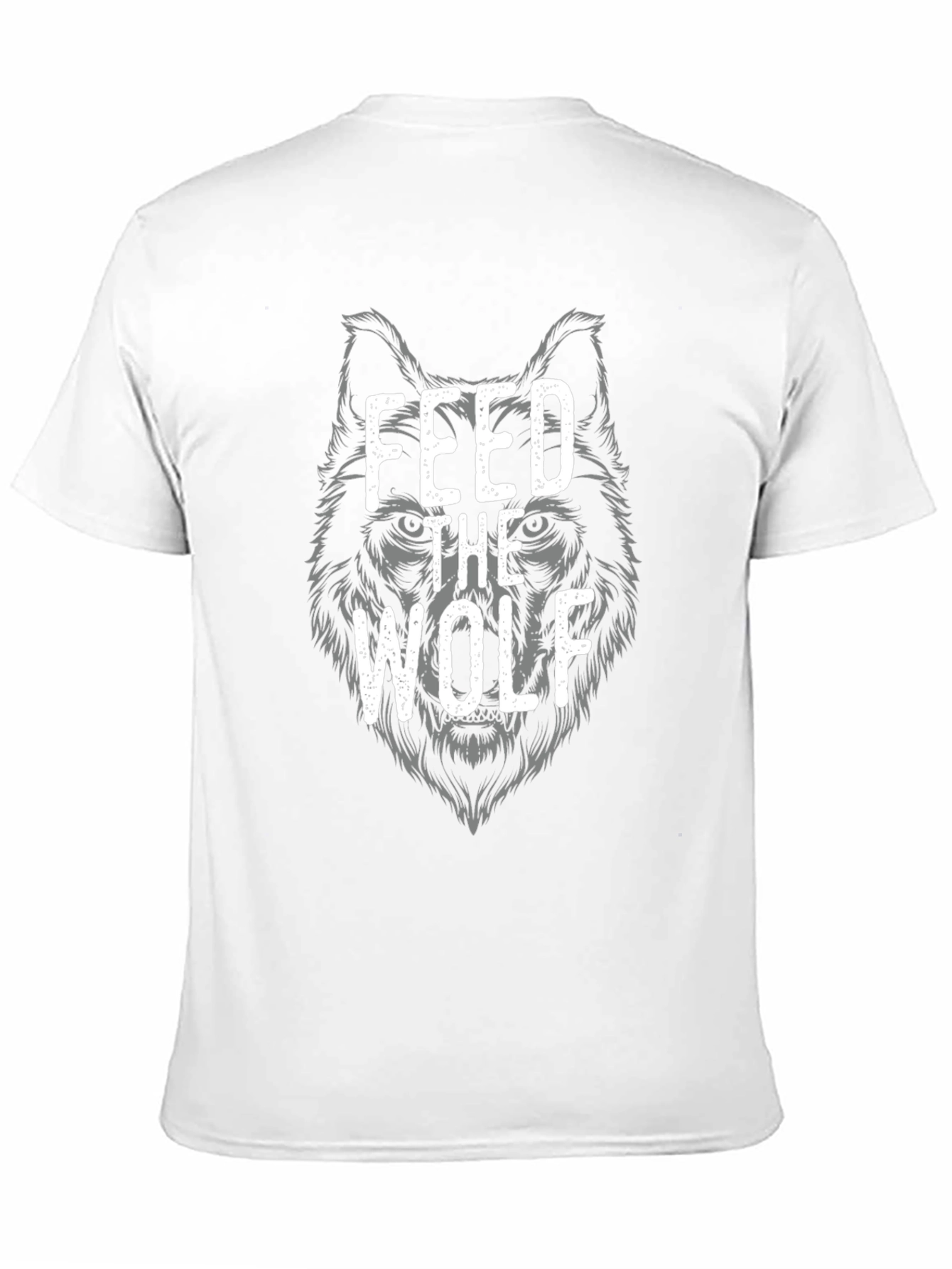 Black Feed The Wolf Graphic Tee - Black Cotton T-Shirt view 11