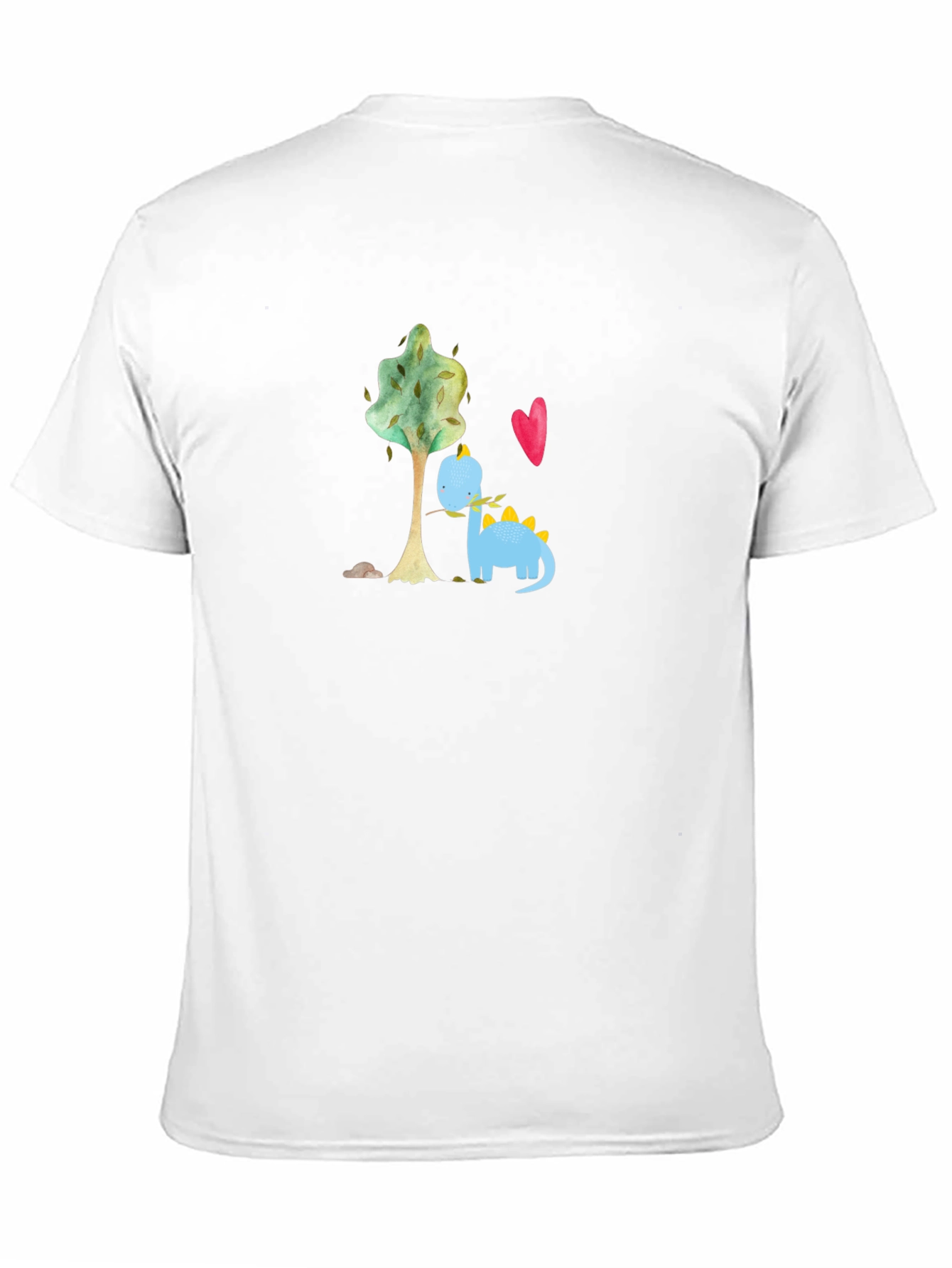 Black Cute Dino Graphic Tee - Black Cotton T-Shirt view 11