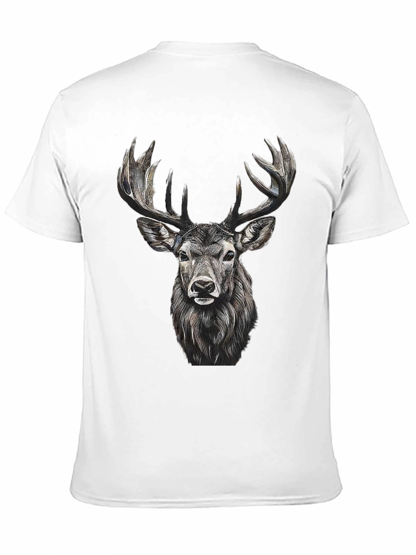Black Deer Graphic Tee - Black Cotton Blend view 11