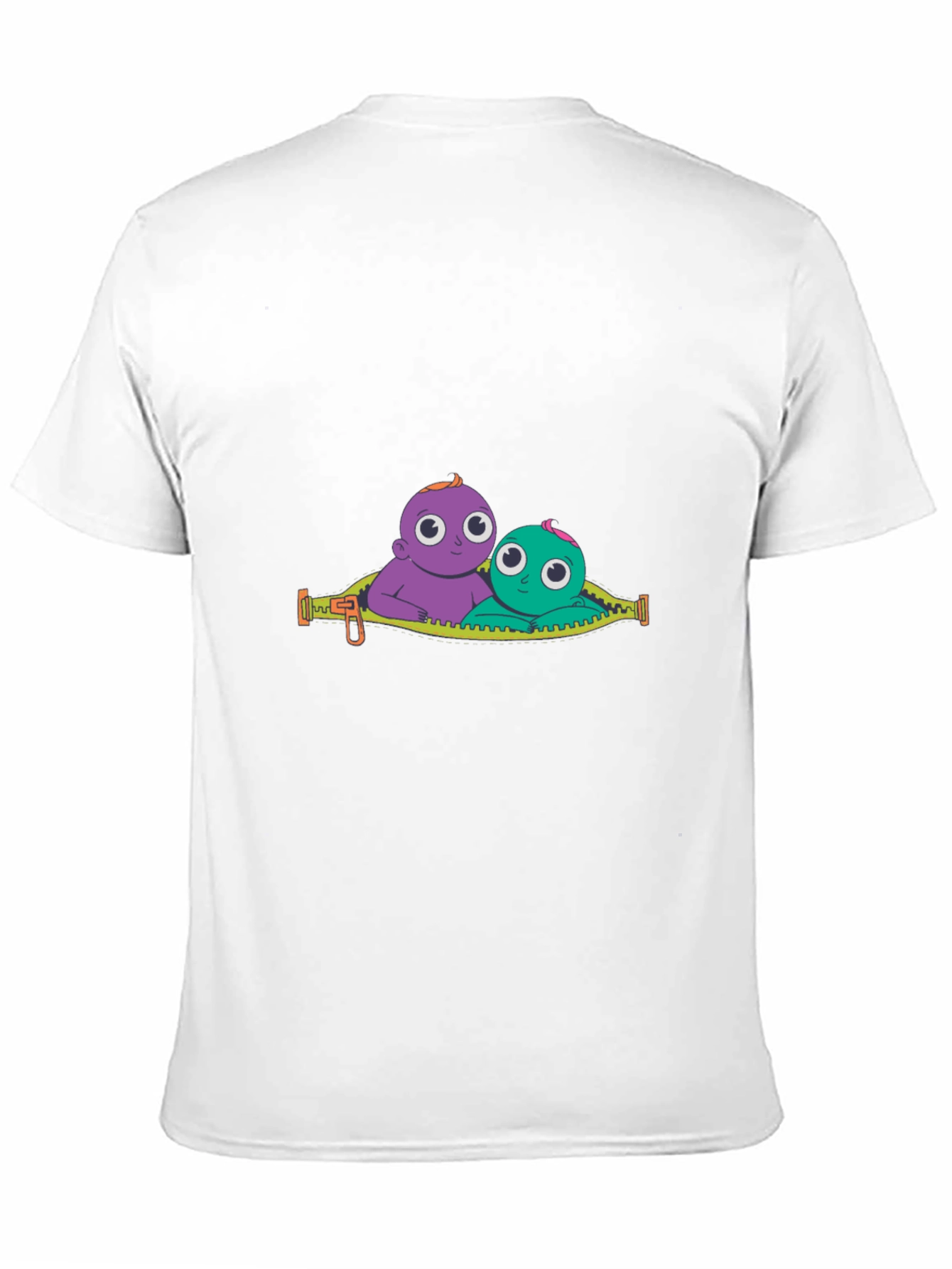 Black Cartoon Babies Graphic Black T-Shirt view 11