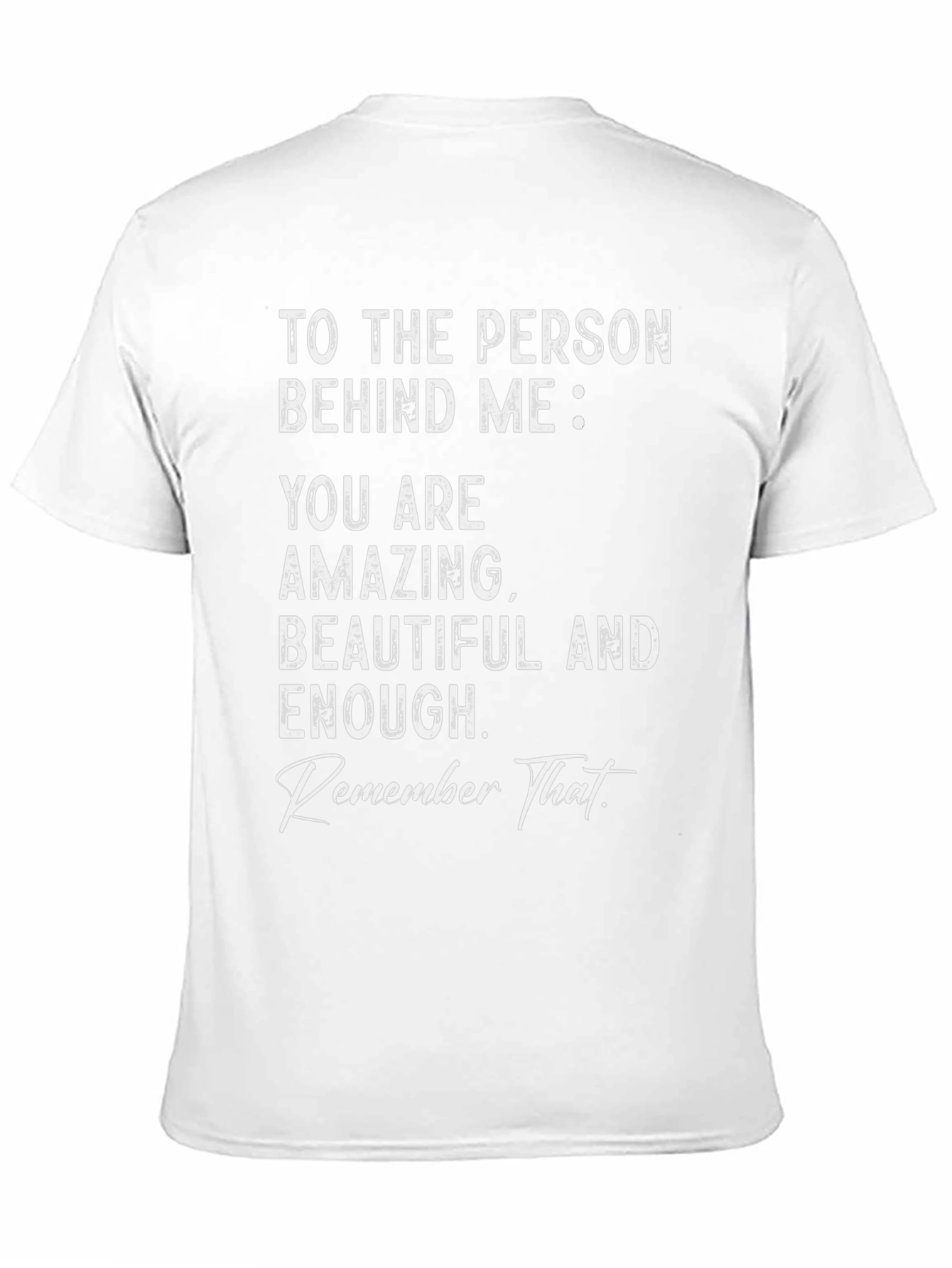 Black Inspirational Graphic Tee - You Are Amazing view 11