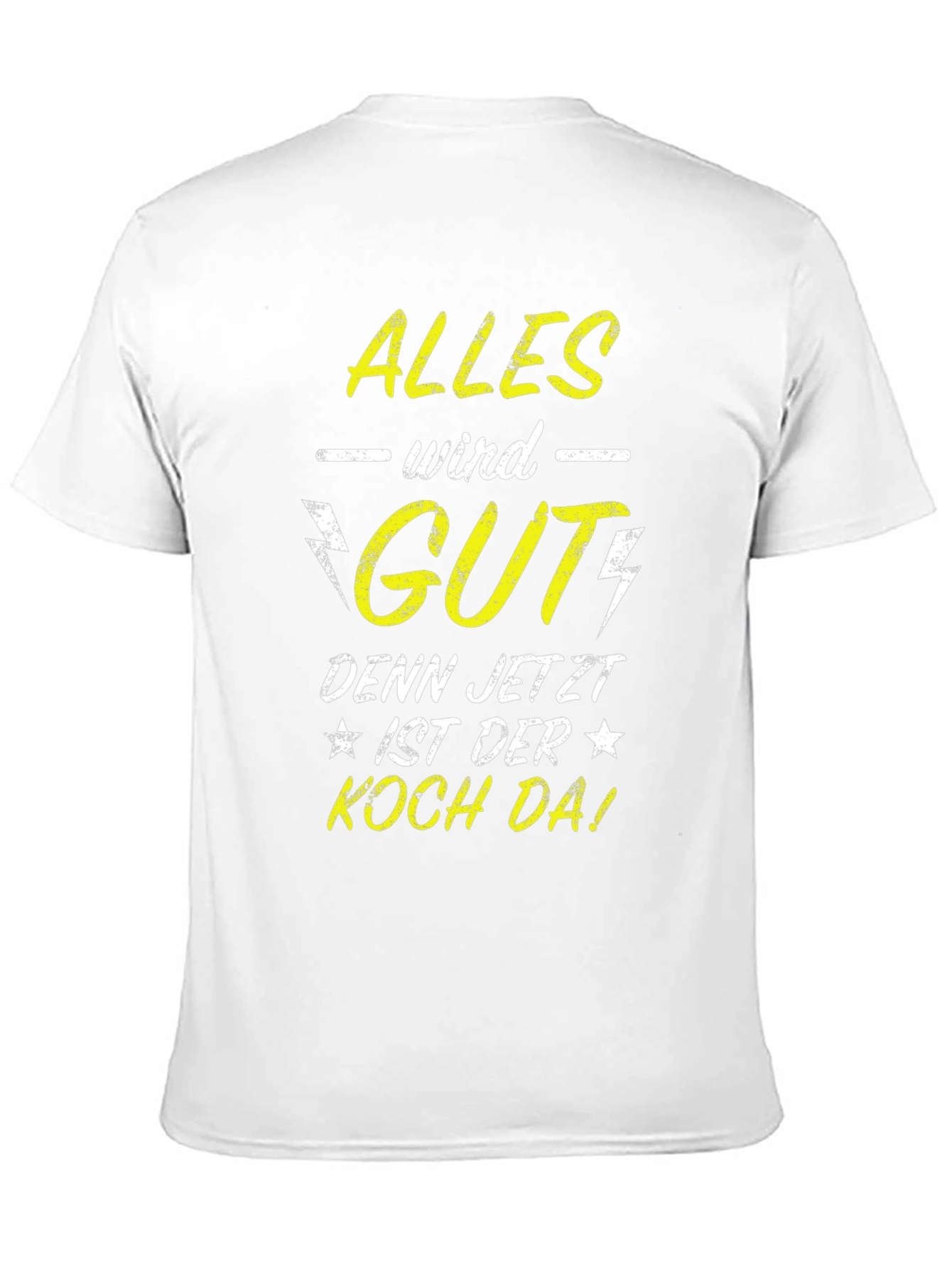 Black Alles Wird Gut T-Shirt - German Chef Humor Tee view 11