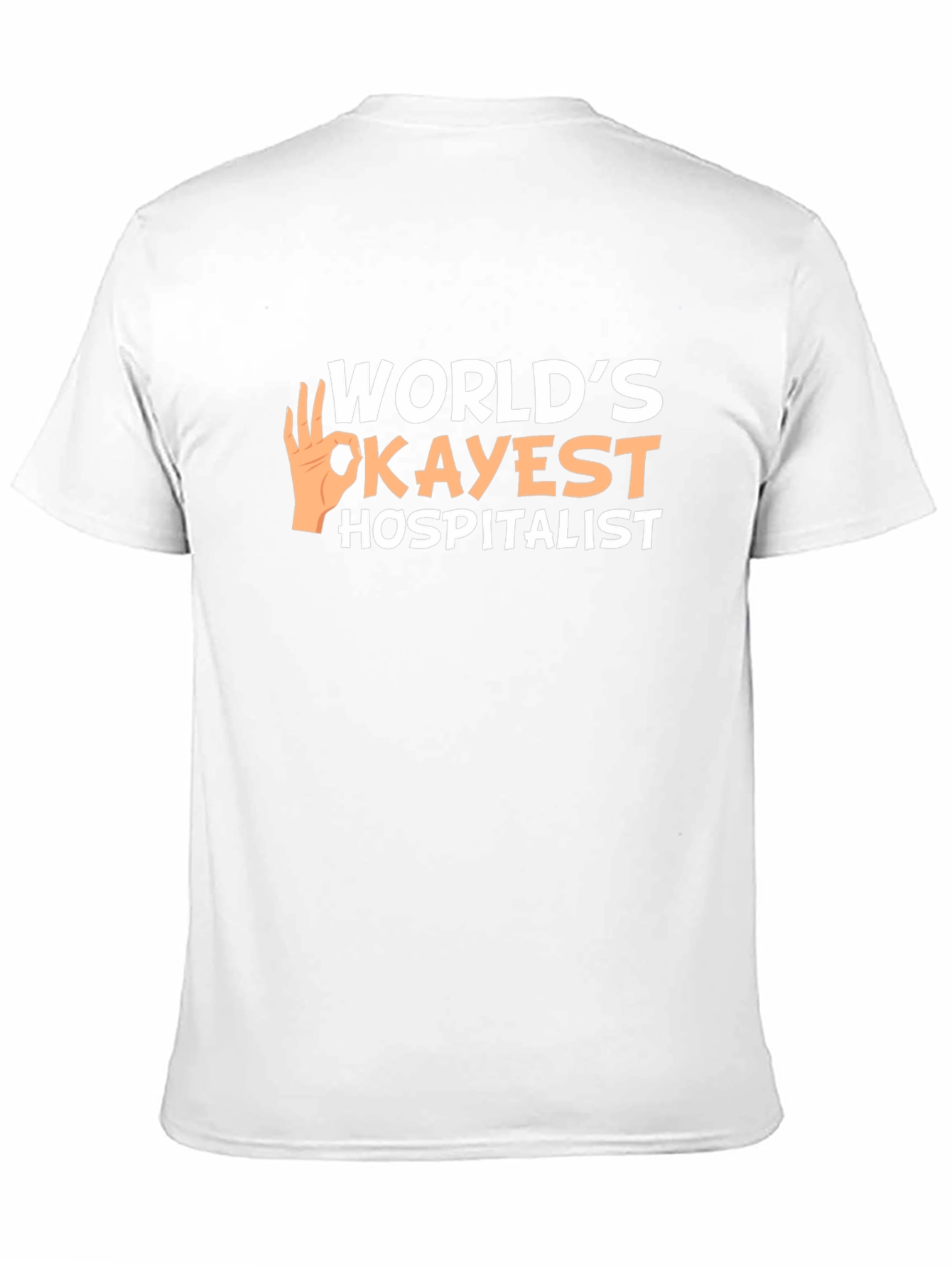 Black World's Okayest Hospitalist T-Shirt view 11