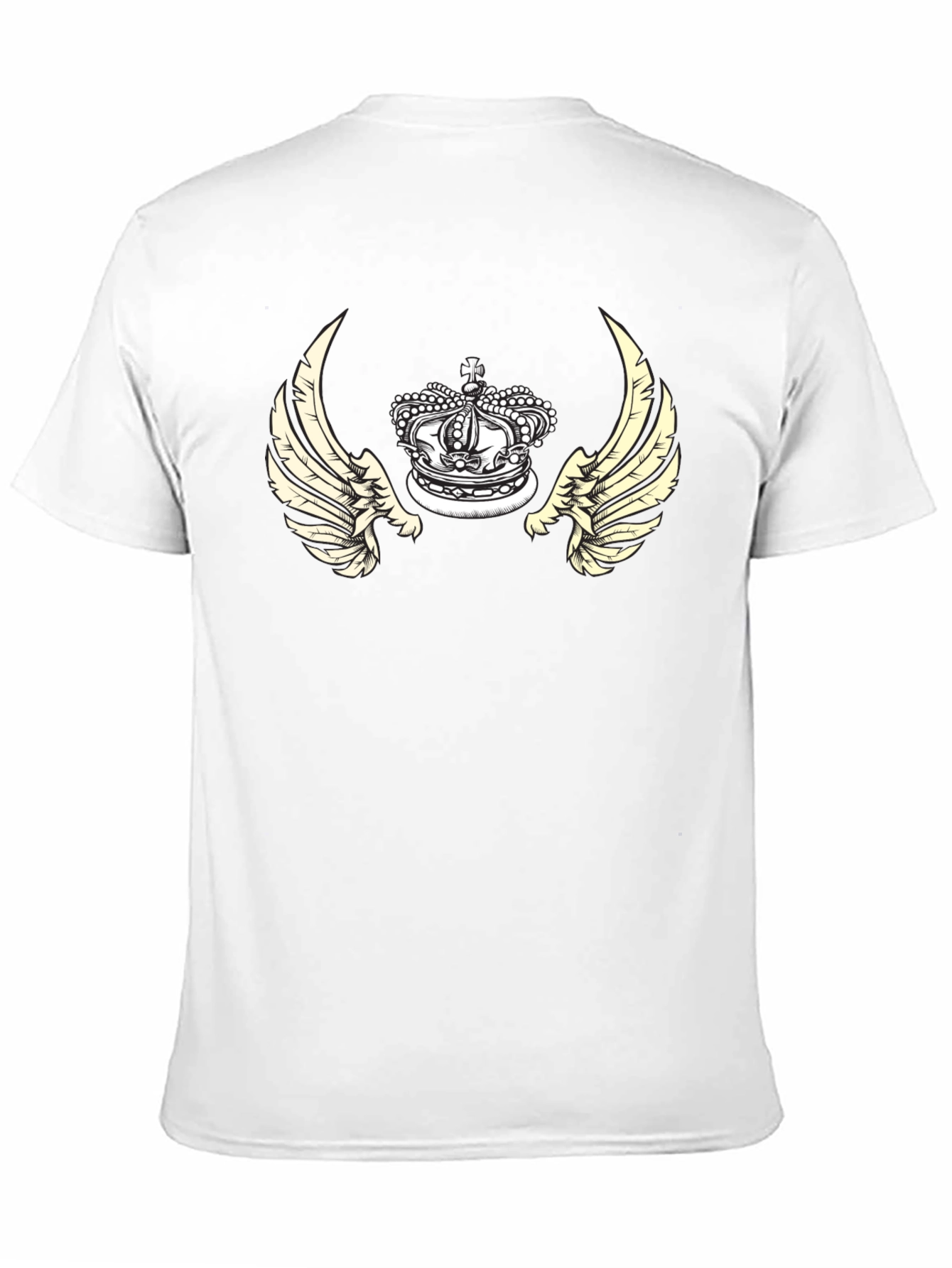 Black Winged Crown Graphic Tee - Black view 11