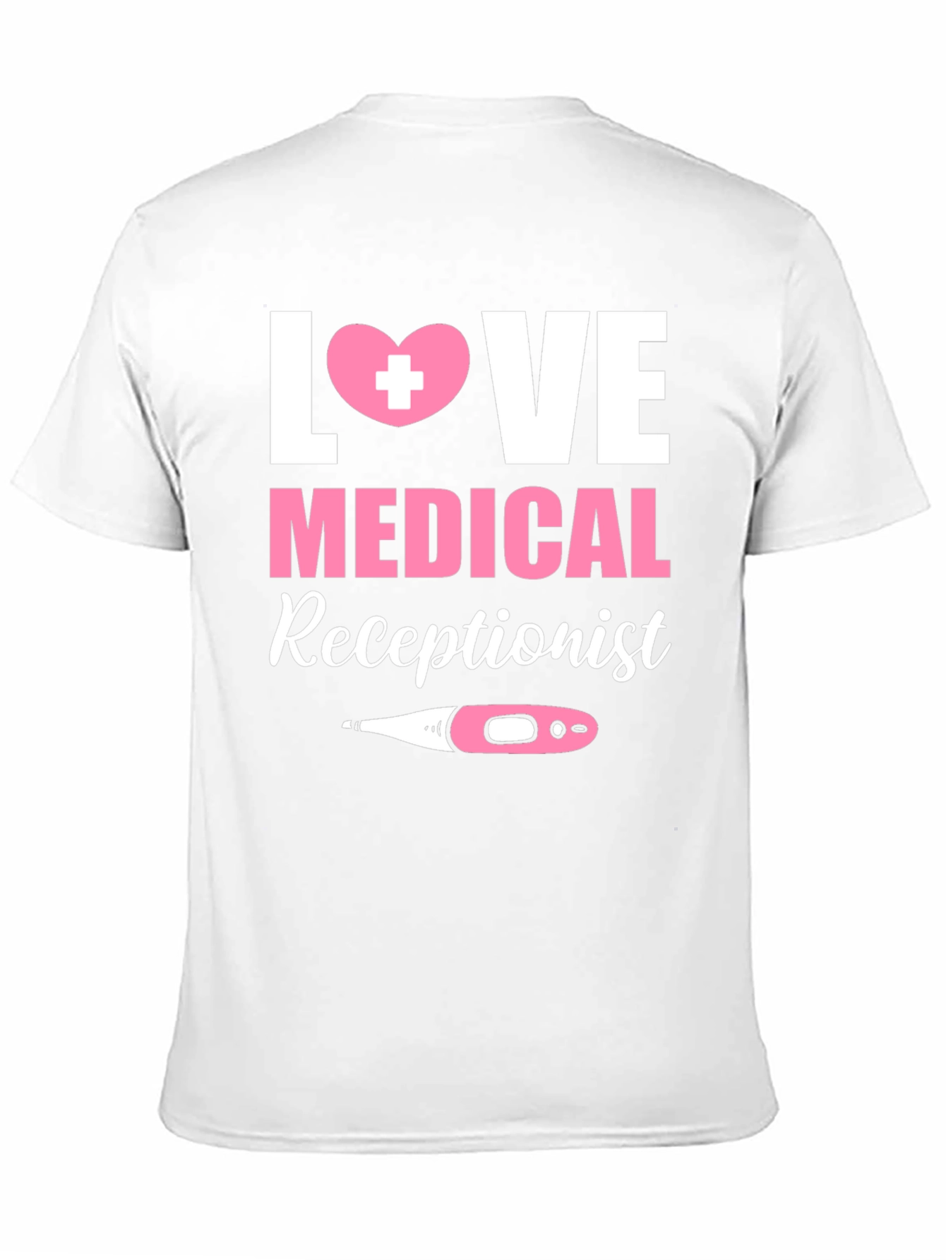 Black Love Medical Receptionist Graphic T-Shirt view 11