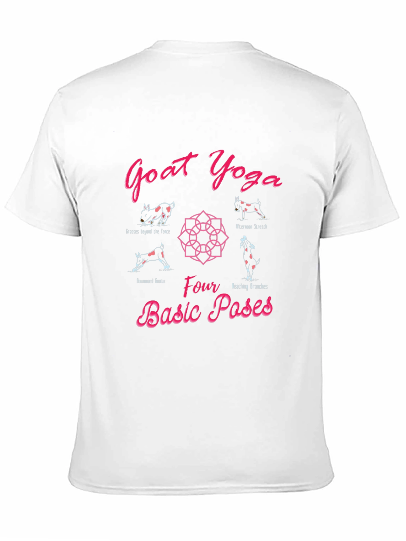 Black Goat Yoga Graphic T-Shirt view 11