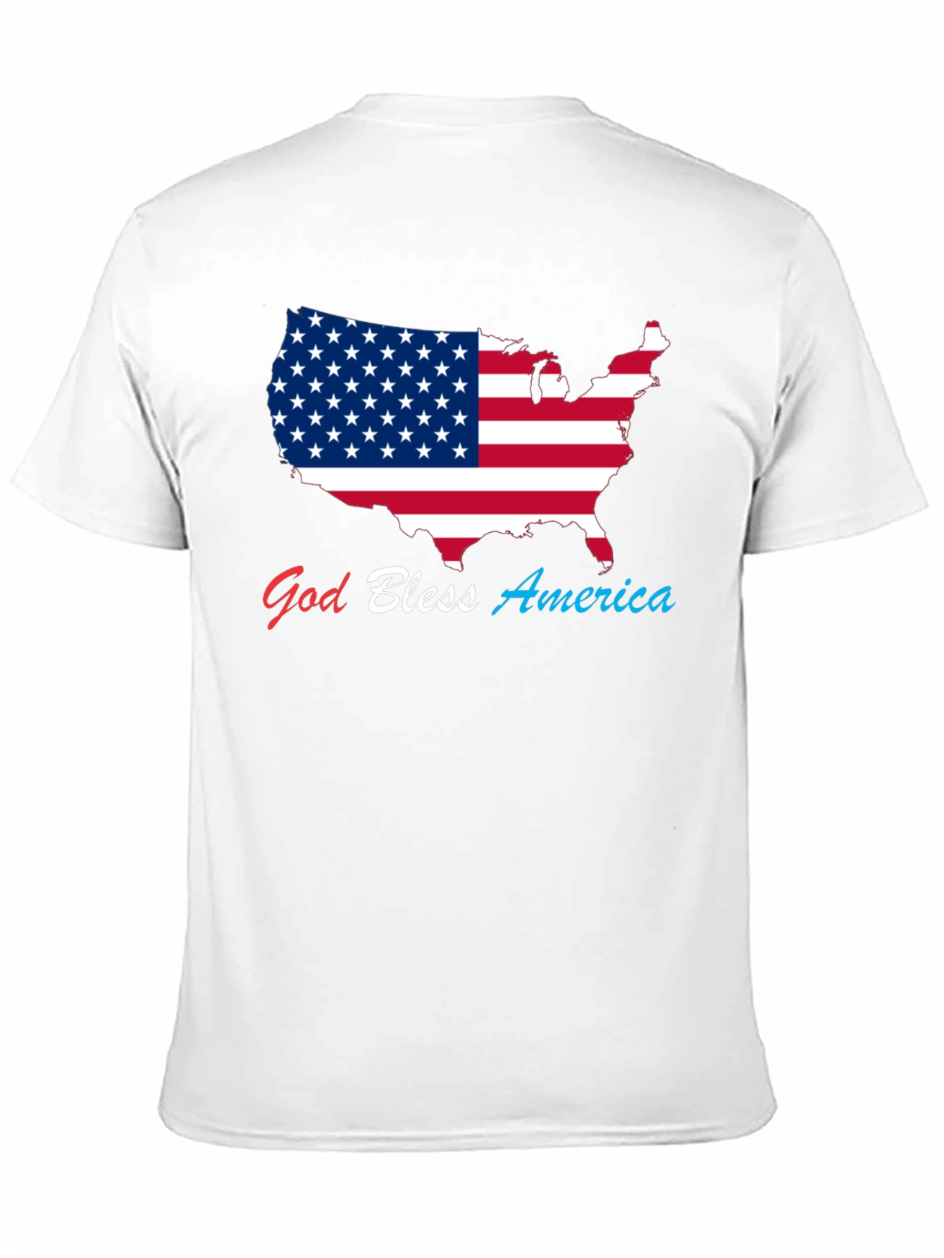 Black God Bless America USA Flag Patriotic T-Shirt view 11