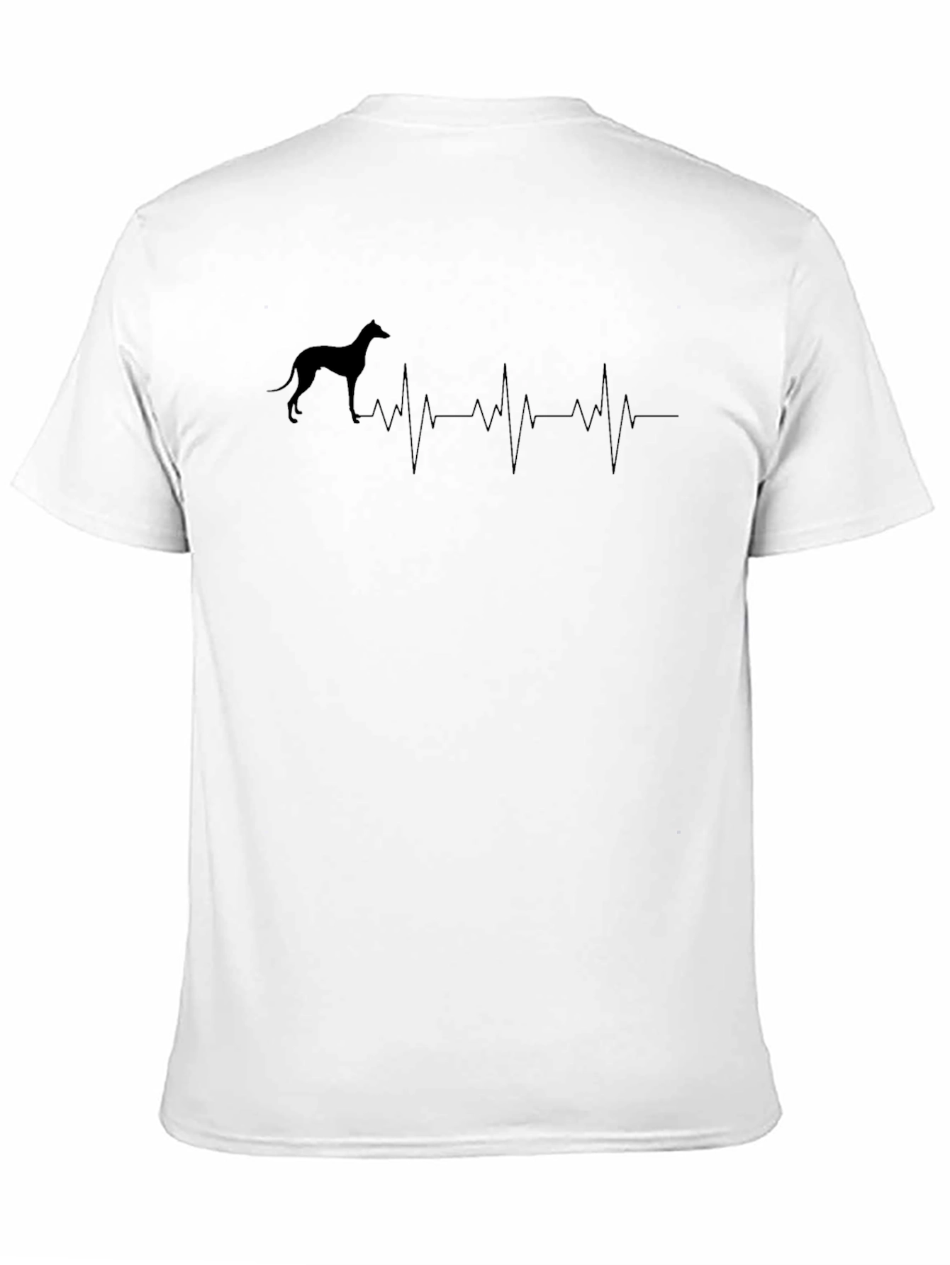 Black Greyhound Heartbeat T-Shirt - Dog Lover Tee view 11