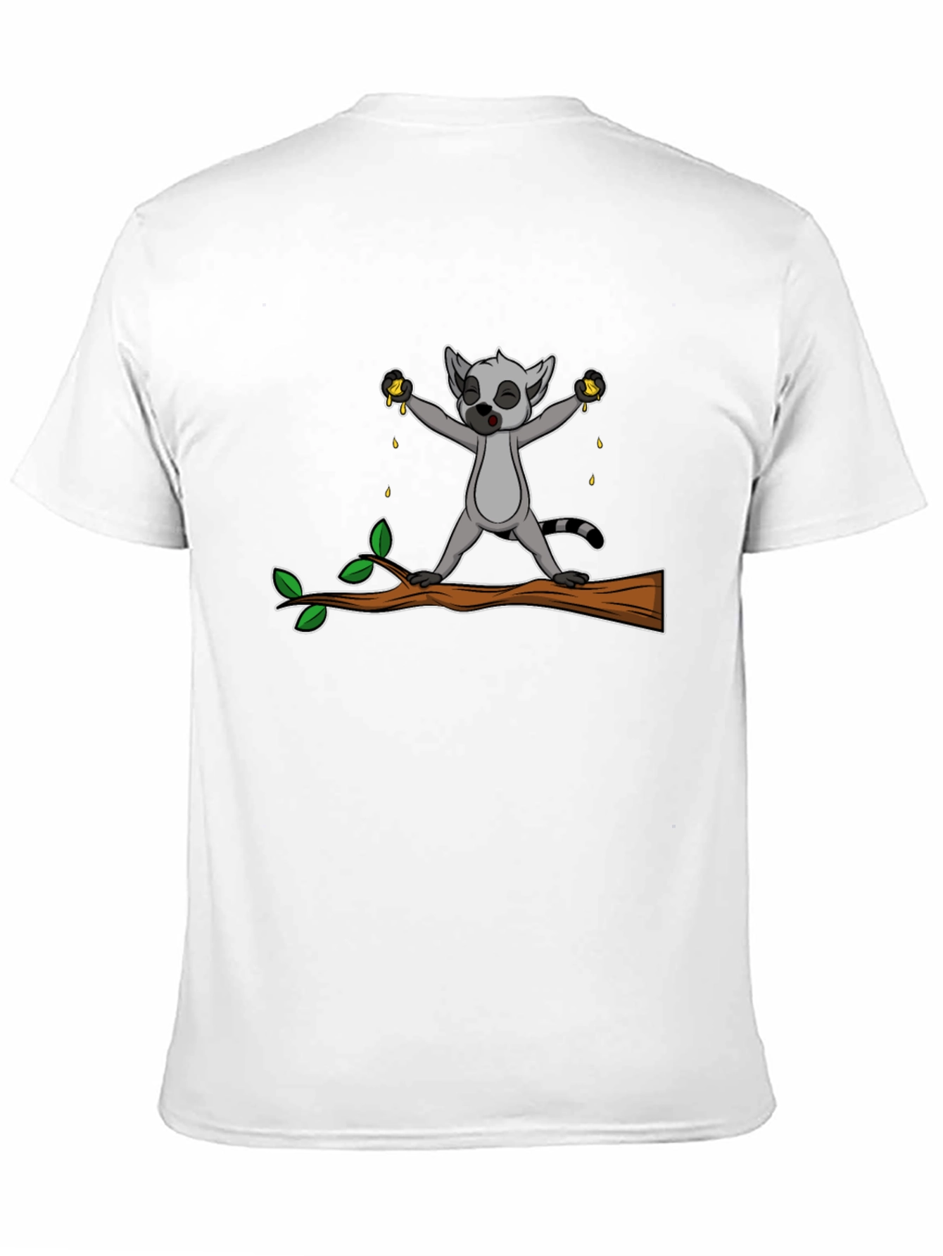 Black Lemur Squeezing Fruit Graphic Tee view 11