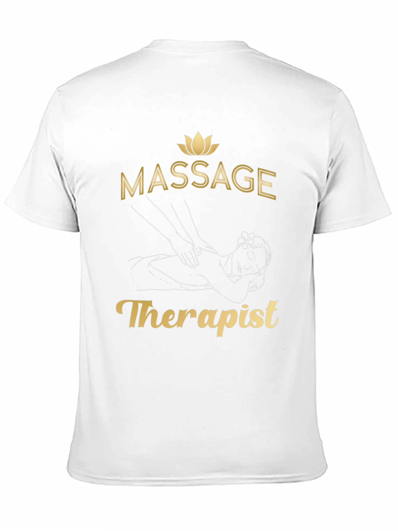 Black Massage Therapist T-Shirt - Relaxation & Wellness view 11