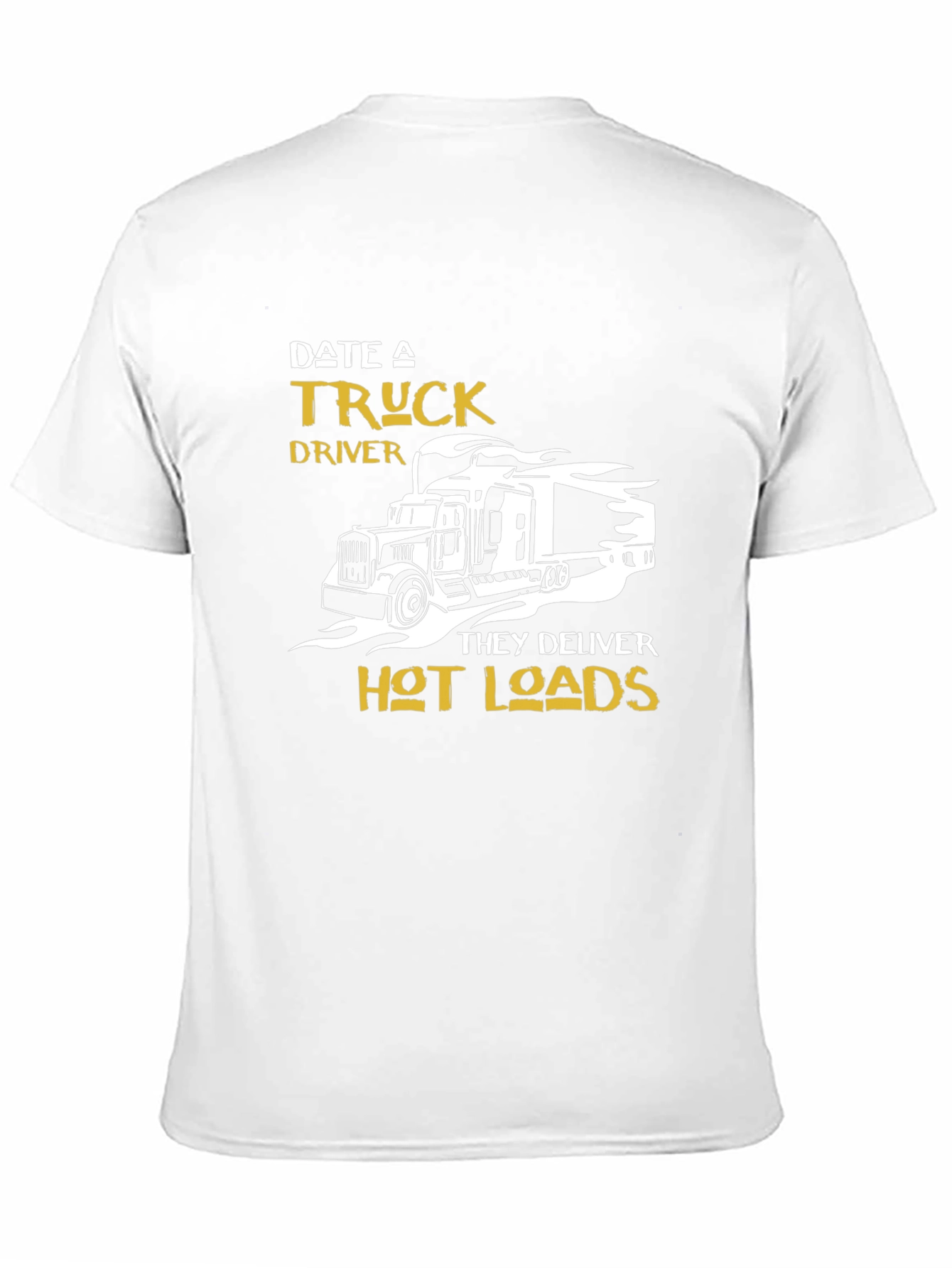 Black Date a Truck Driver Graphic T-Shirt - Black view 11