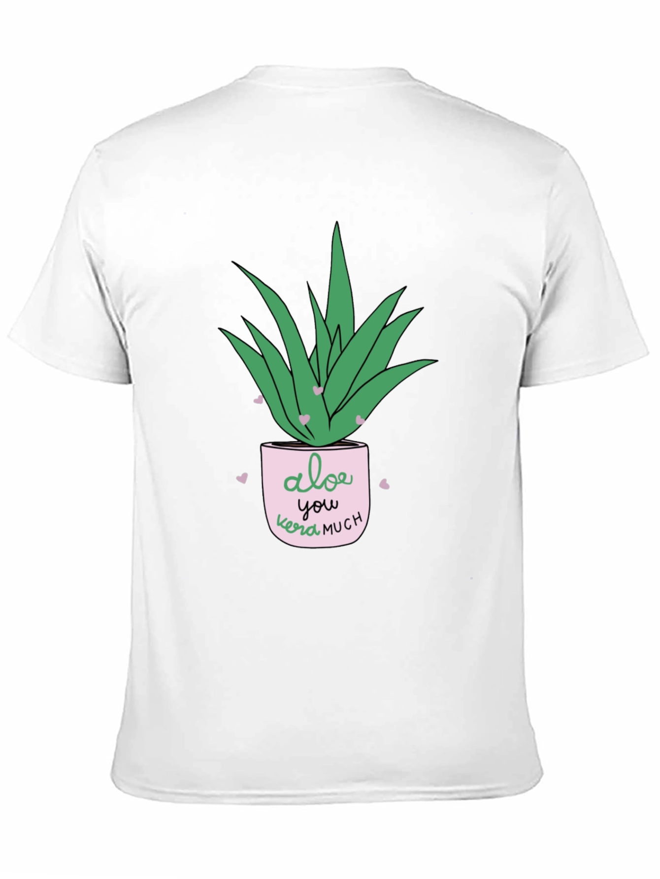 Black Aloe You Vera Much Black T-Shirt view 11