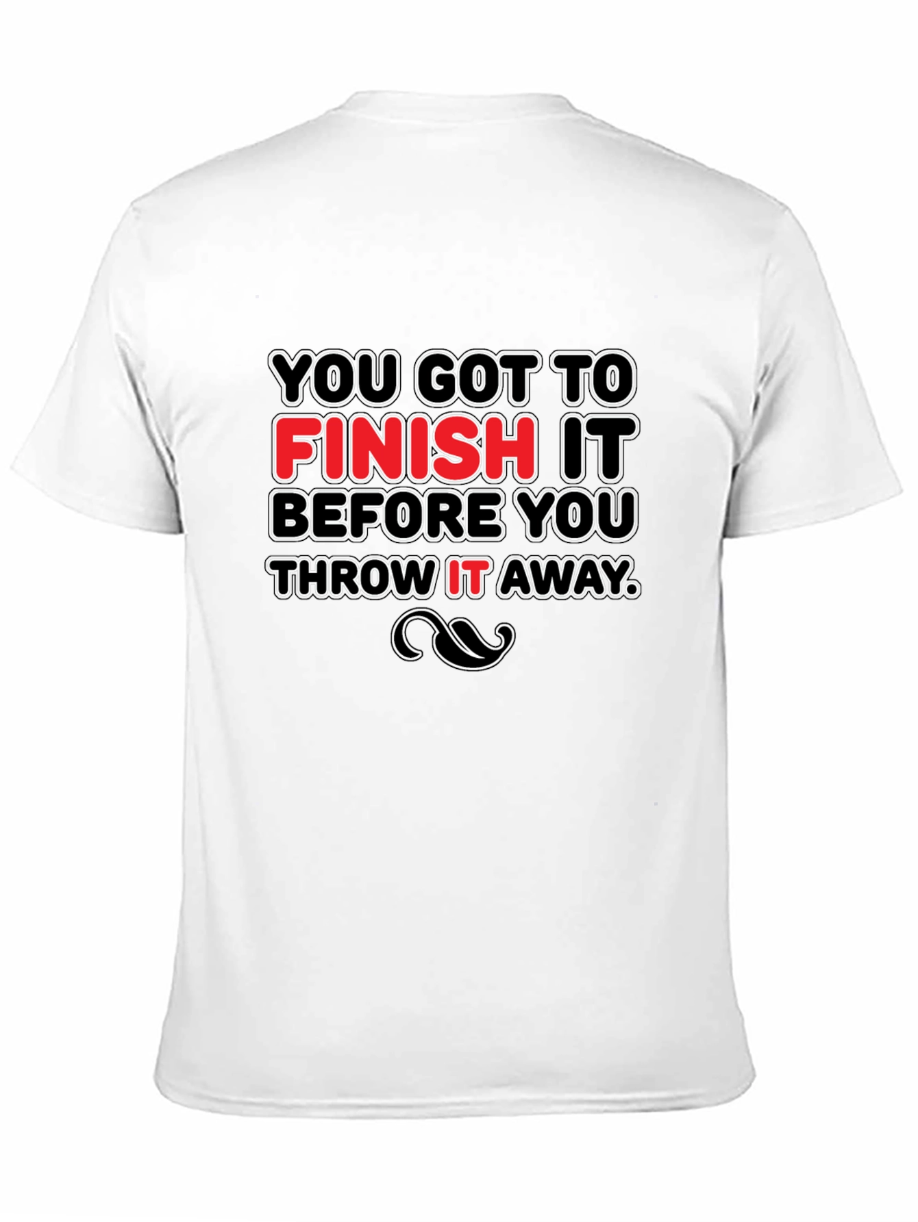 Black Motivational Slogan Graphic Black T-Shirt view 11