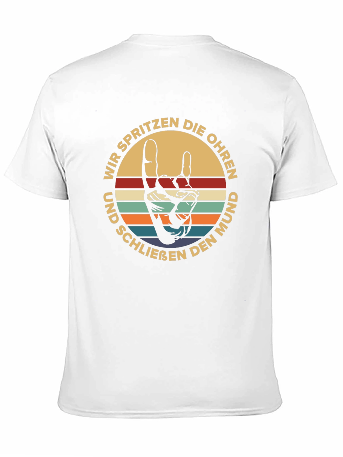 Black Retro German T-Shirt: Wir Spritzen Die Ohren view 11