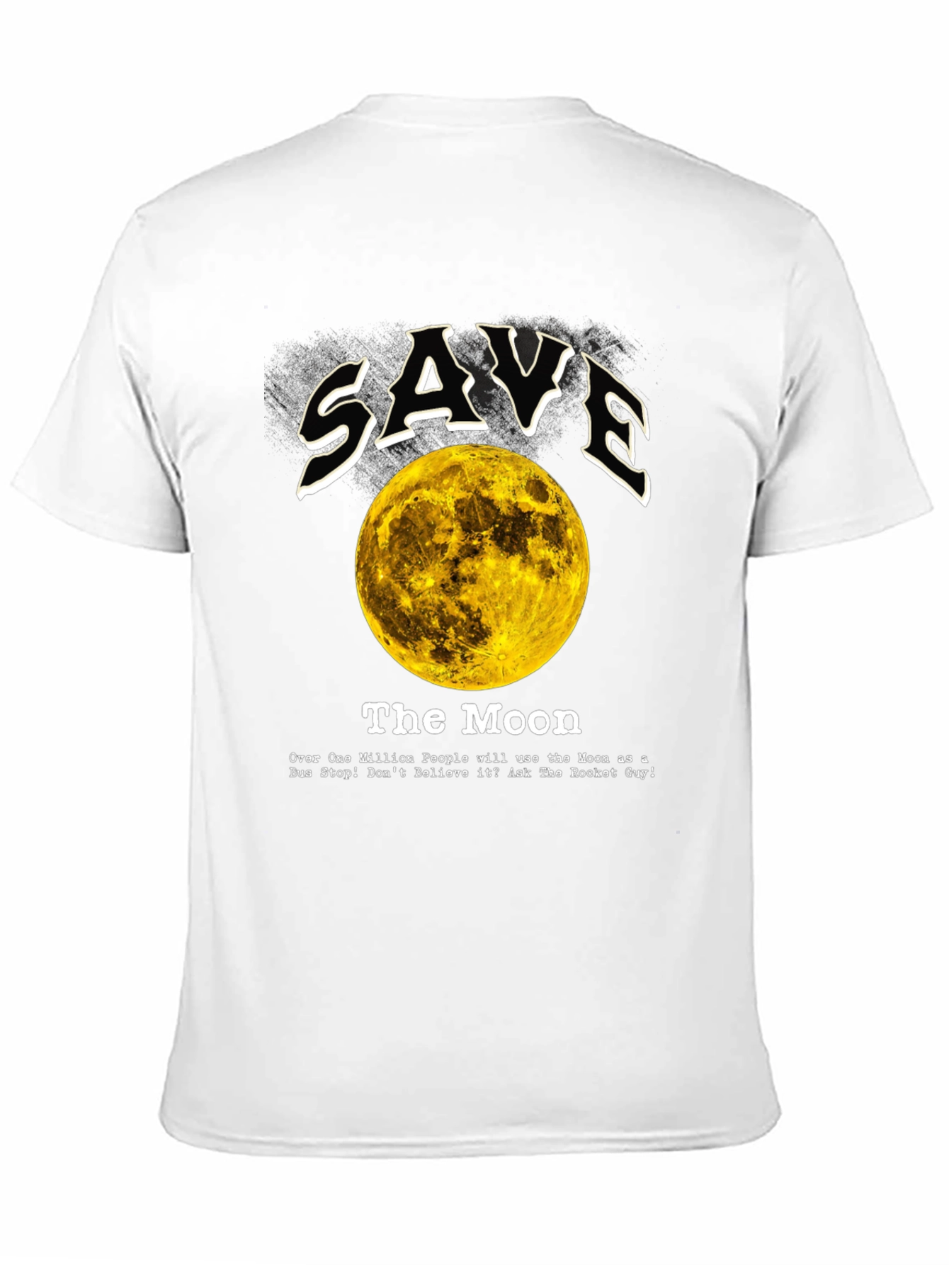Black Save the Moon Graphic Tee - Outer Space Awareness view 11