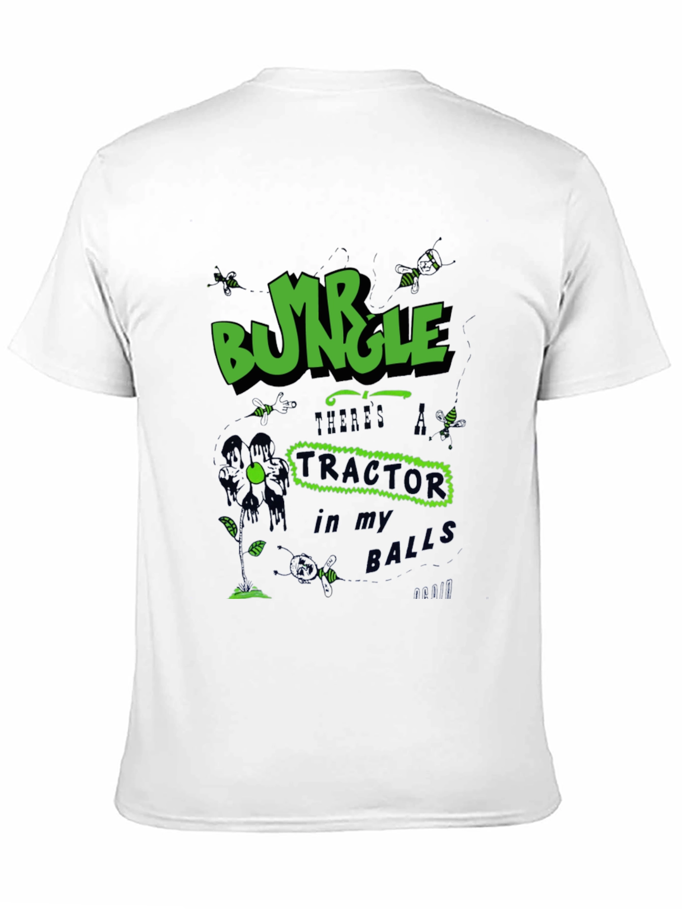 Black Mr. Bungle Tractor Balls T-Shirt view 11