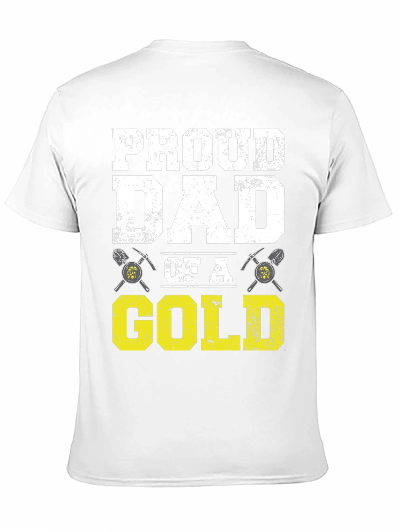 Black Proud Dad of a Gold Digger T-Shirt view 11