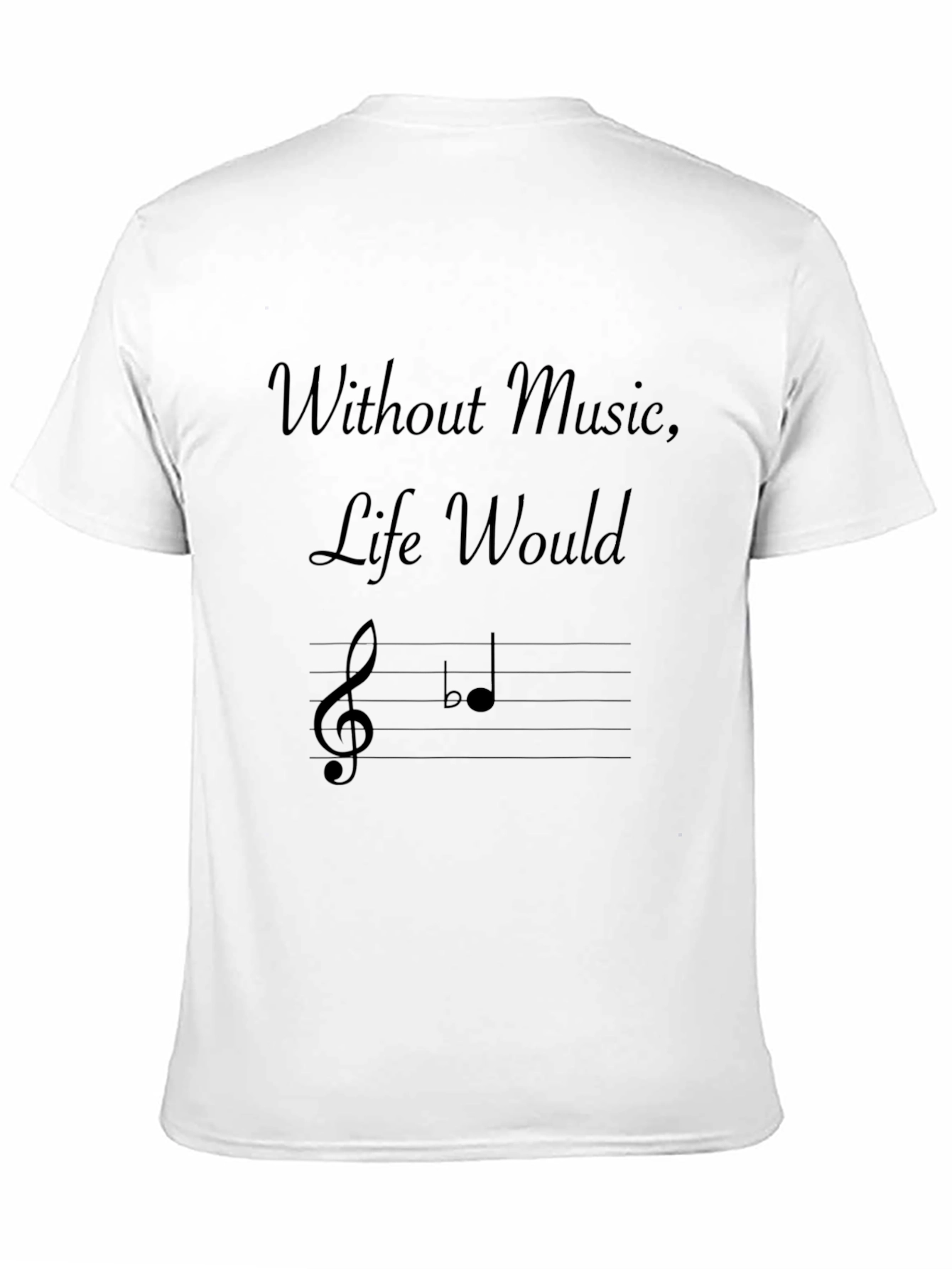 Black Music Lover's Tee: Without Music, Life Would... view 11