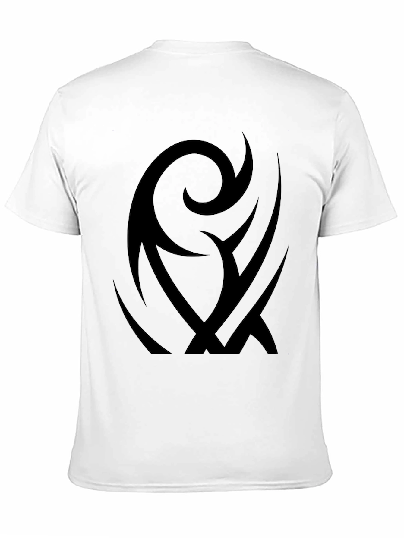 Black Tribal Graphic Black T-Shirt view 11