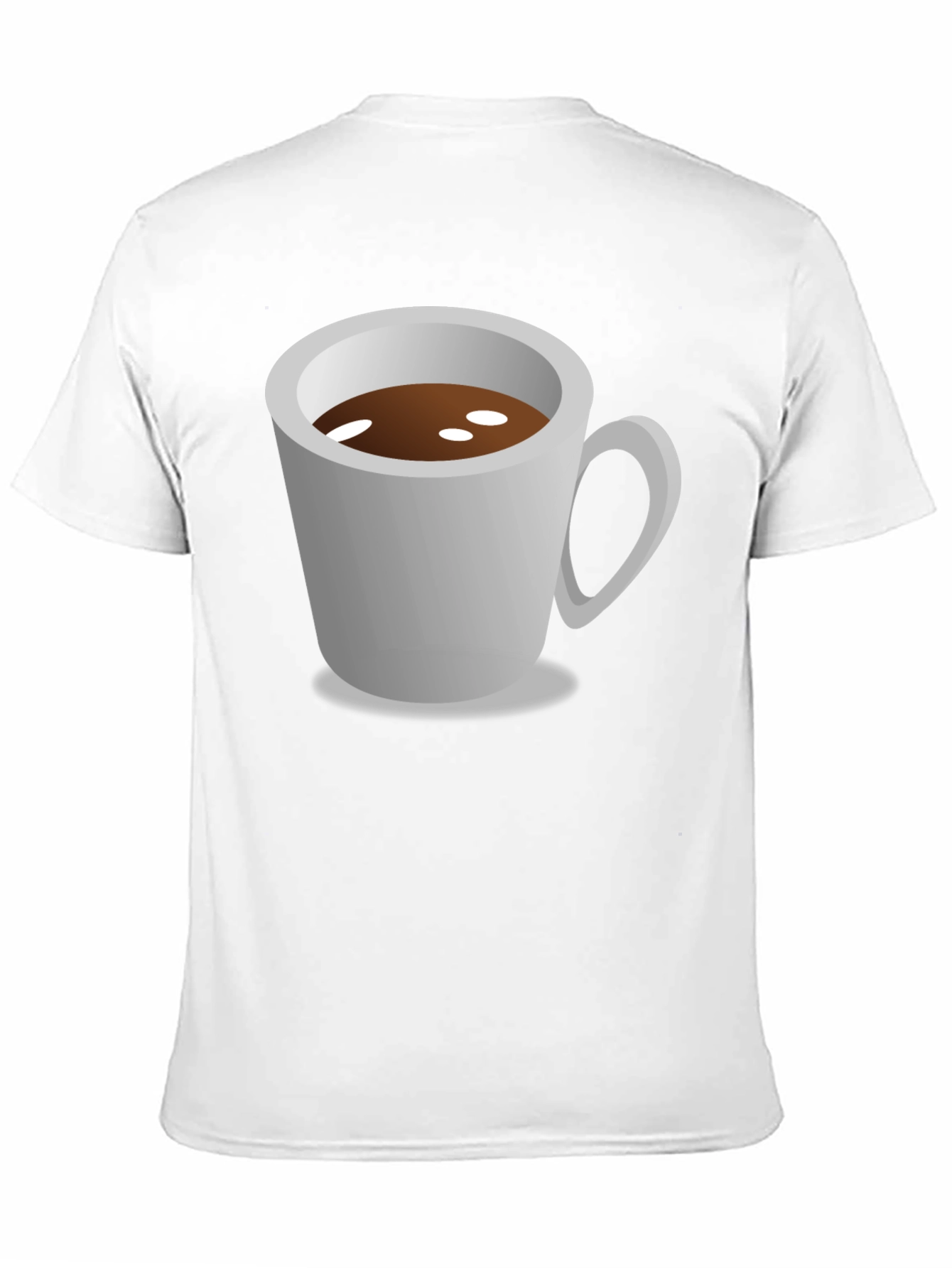 Black Coffee Cup Graphic Tee - Black Unisex Shirt view 11