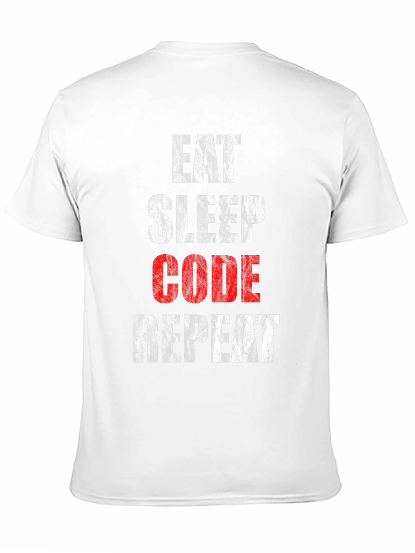 Black Eat Sleep Code Repeat Graphic Tee view 11