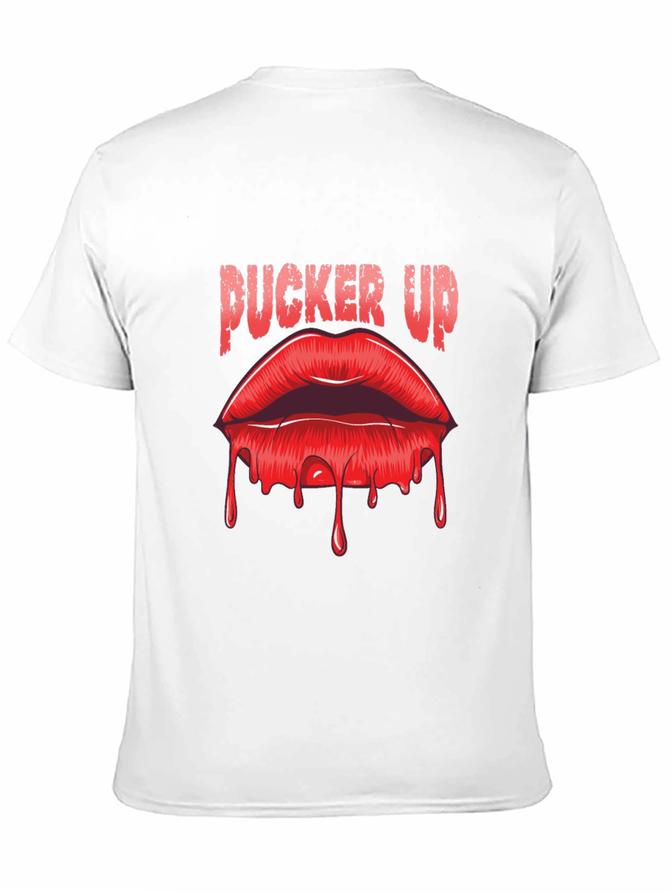 Black Pucker Up Lips Graphic T-Shirt view 11