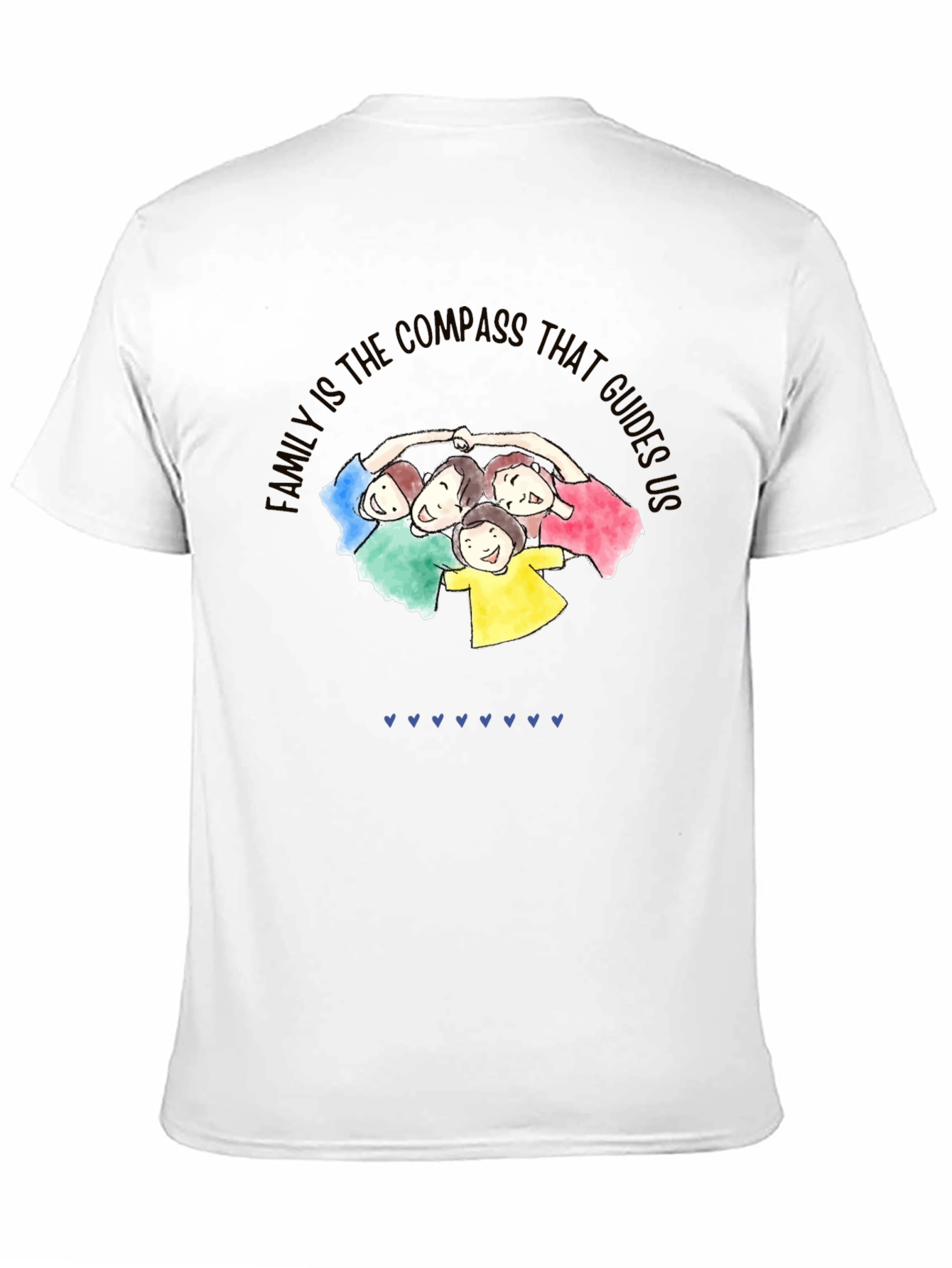 Black Family Compass Graphic Tee - Unisex Cotton Blend view 11