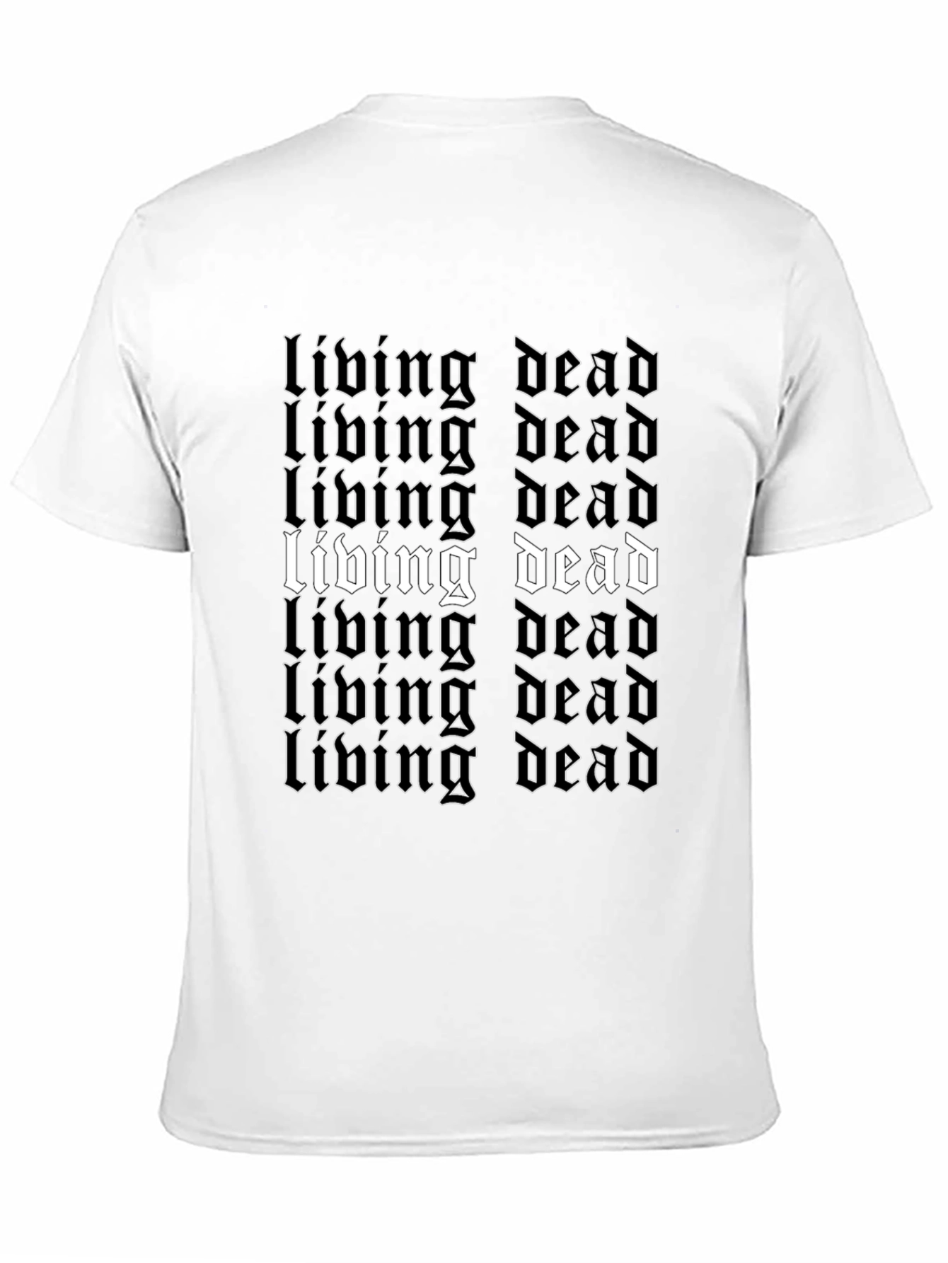 Black Living Dead Graphic Tee - Black Gothic Style view 11