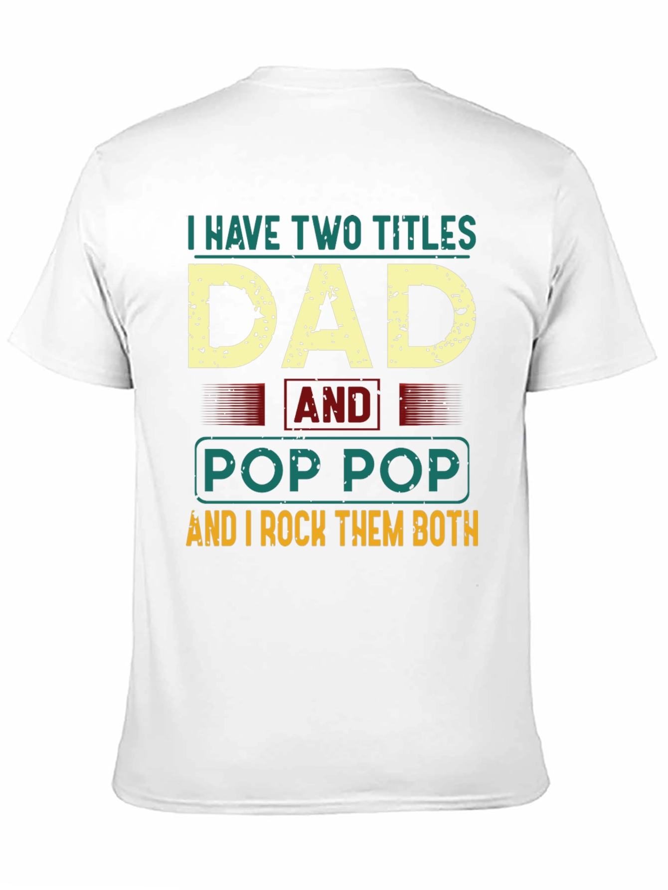 Black Dad and Pop Pop T-Shirt view 11
