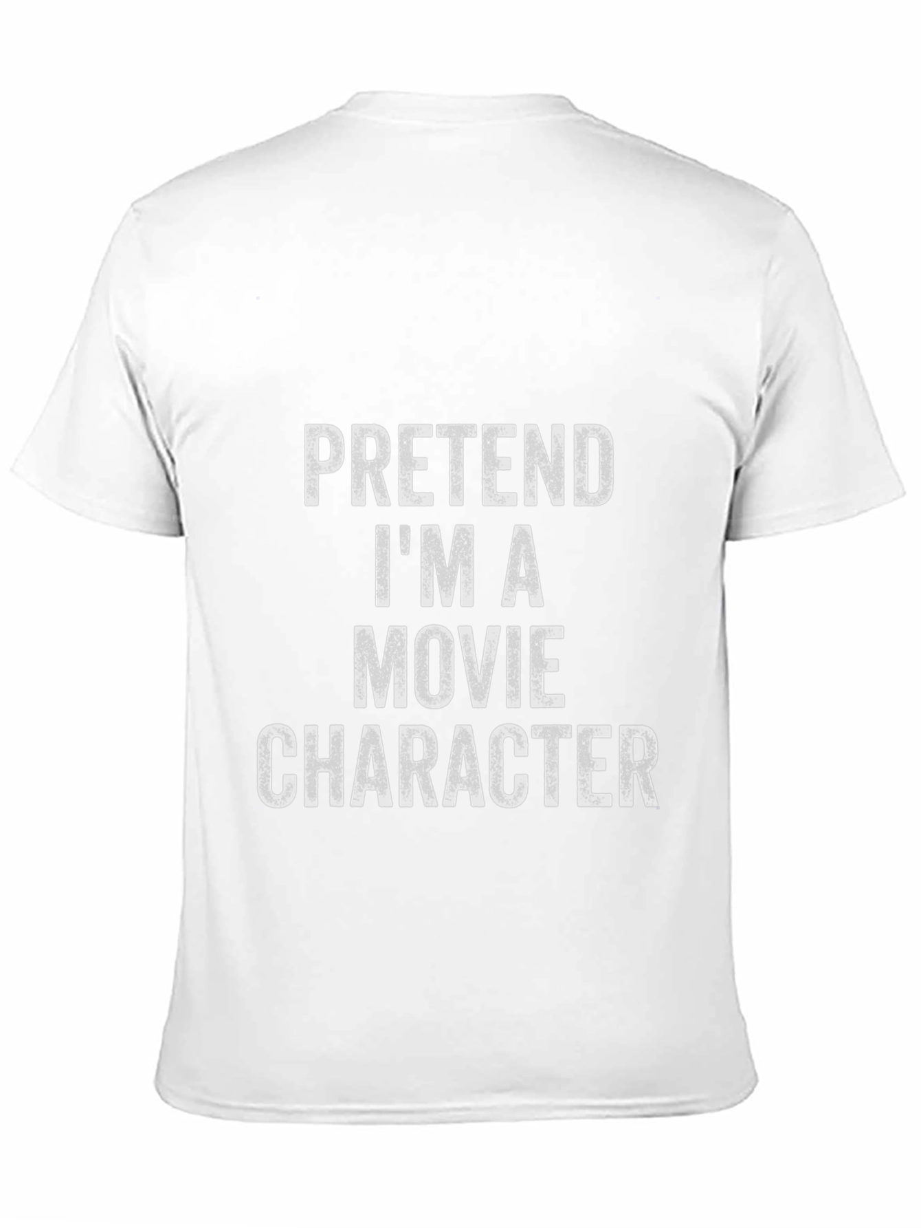 Black Pretend I'm A Movie Character Black T-Shirt view 11