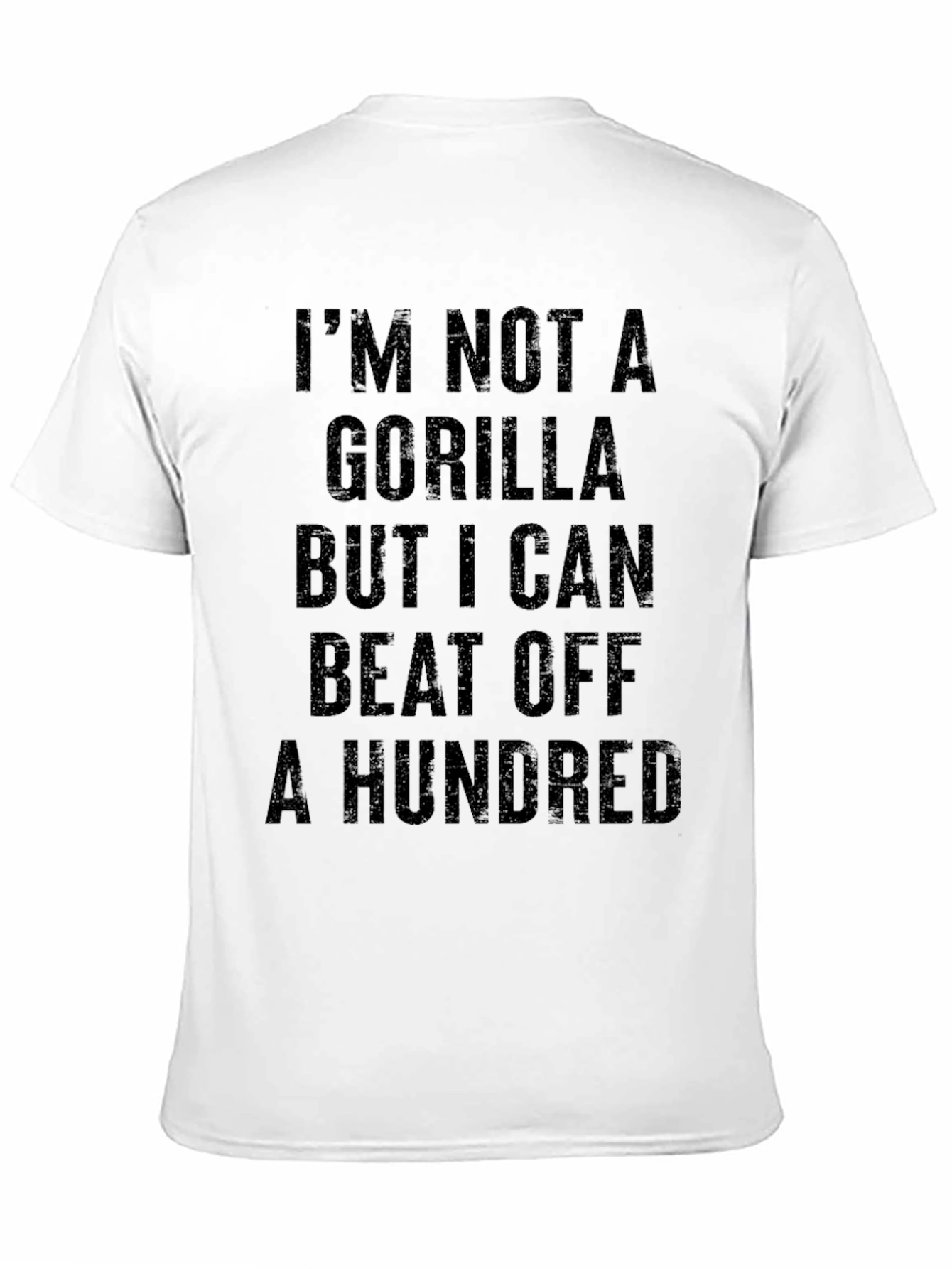 Black I'm Not a Gorilla Funny Graphic Tee view 11