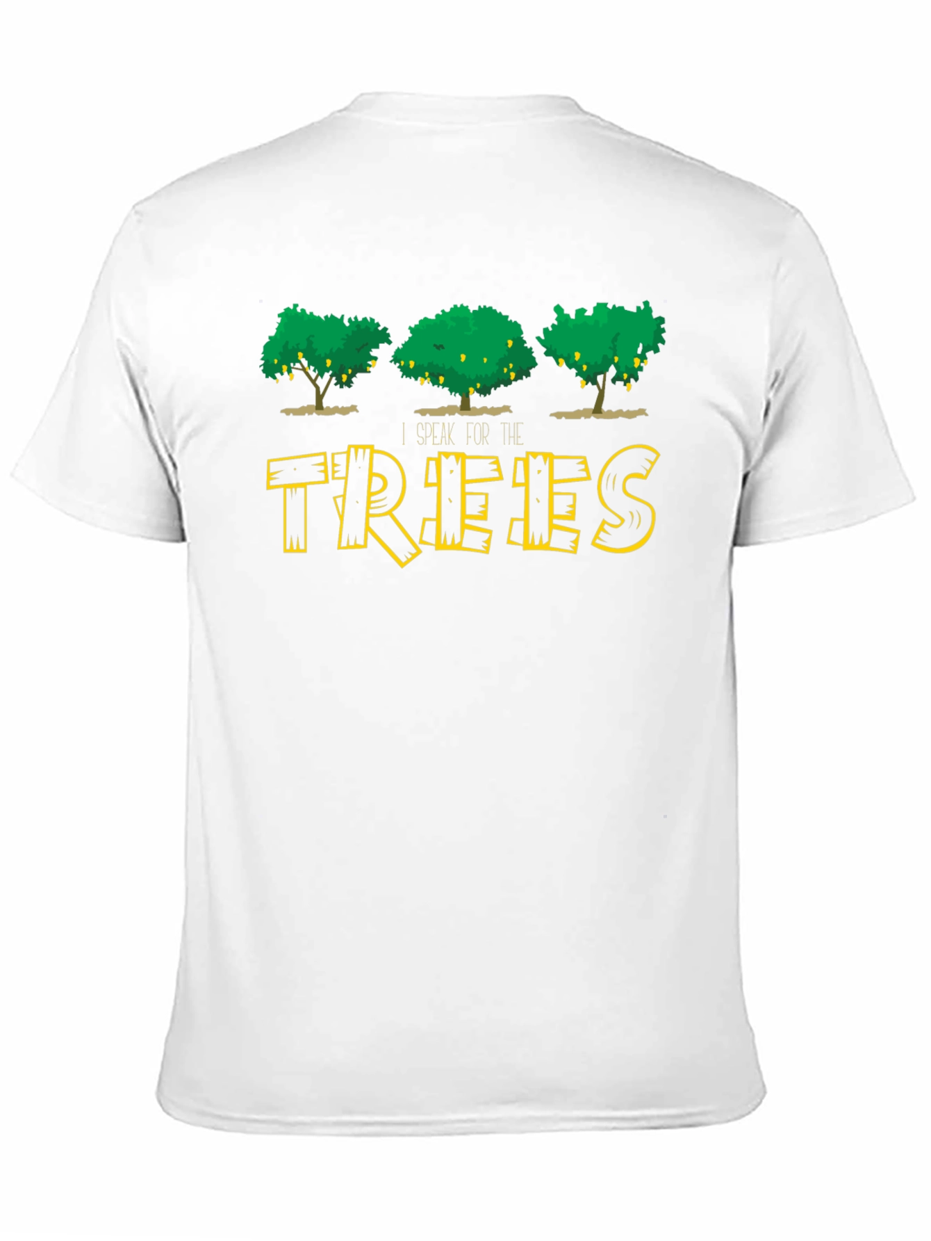Black I Speak For The Trees Black T-Shirt view 11