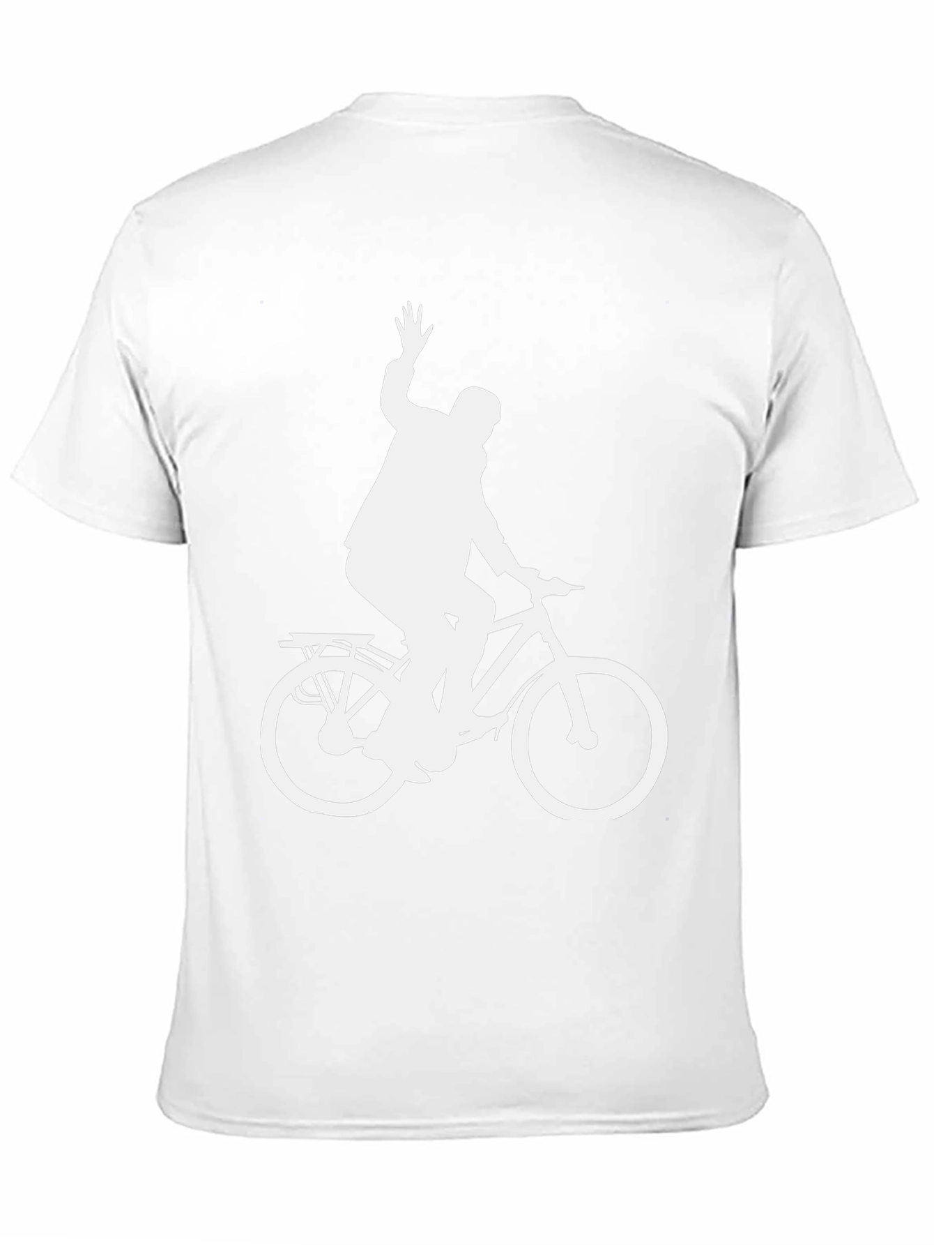 Black Cyclist Graphic T-Shirt - Black Cotton Tee view 11