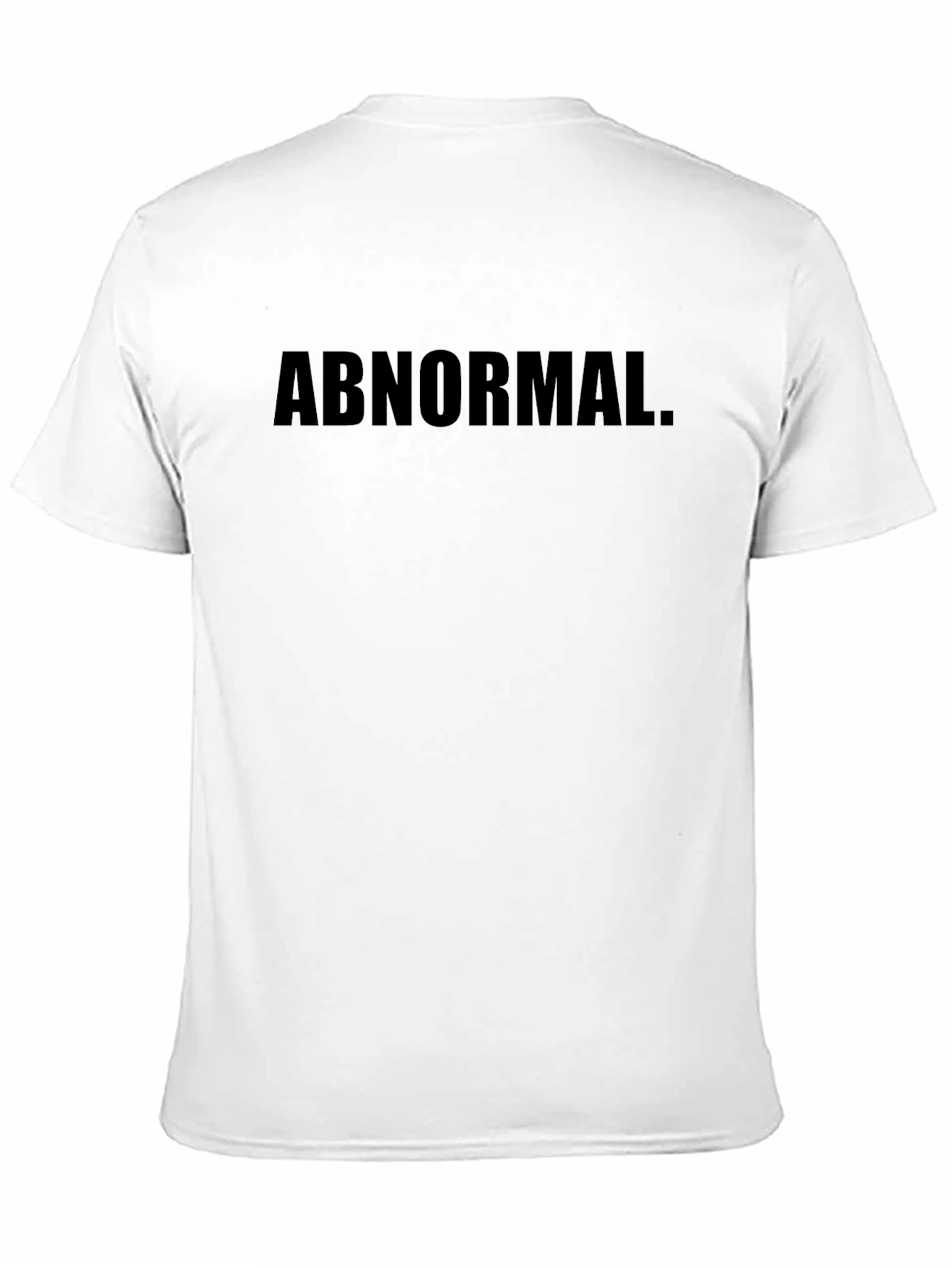 Black Abnormal Graphic Tee - Black Crew Neck T-Shirt view 11